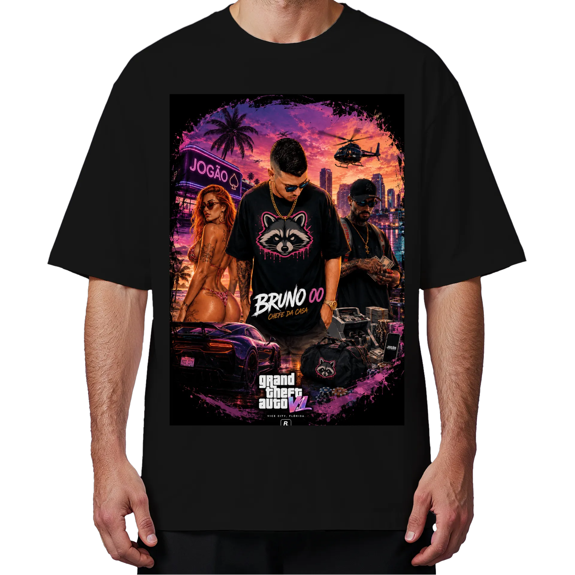 Camiseta Oversized BIG00 GTA 6 - Imagem 4