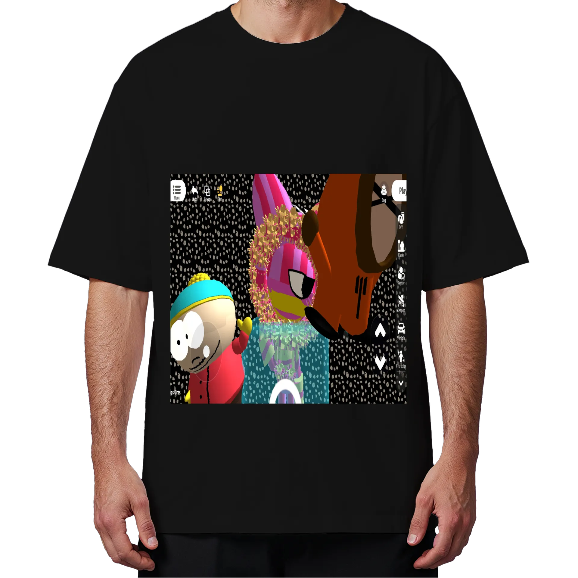Camiseta Oversized meus personagens favoritos de Candle unier star [0fc] — imagem 4 de 6