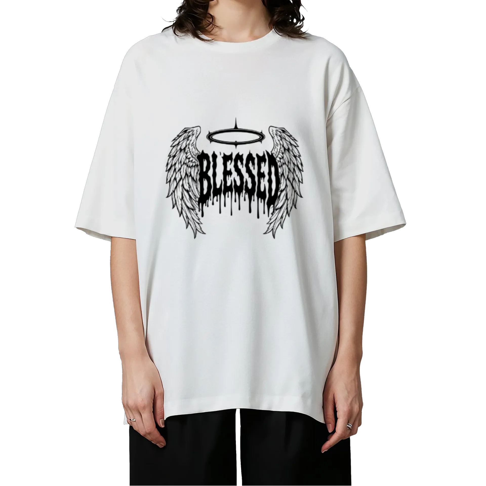 Camiseta Oversized CMB "Blessed" - Other Versions de Crystal Music Brasil — imagem 3 de 6