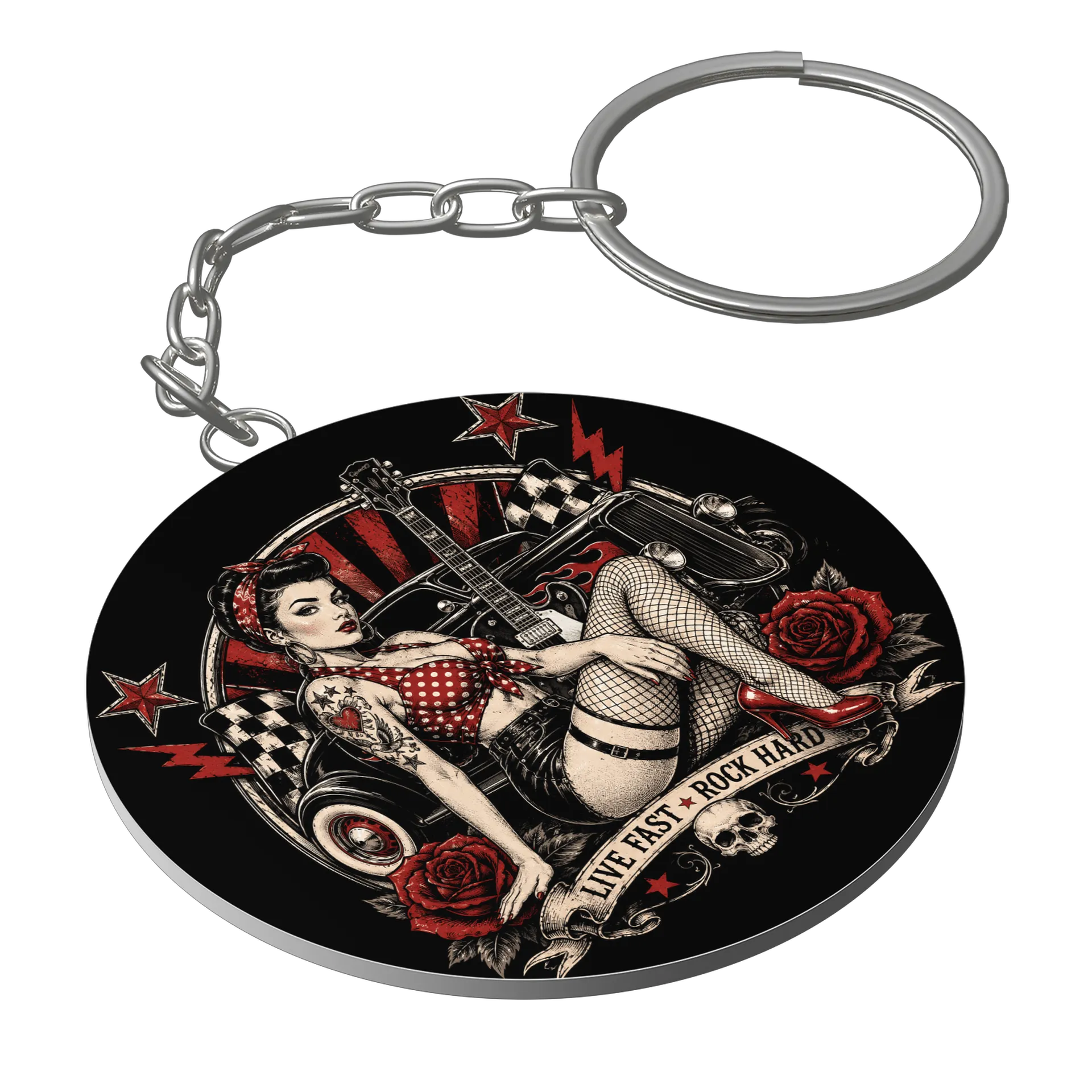 Chaveiro Pin Up Red - Imagem 1