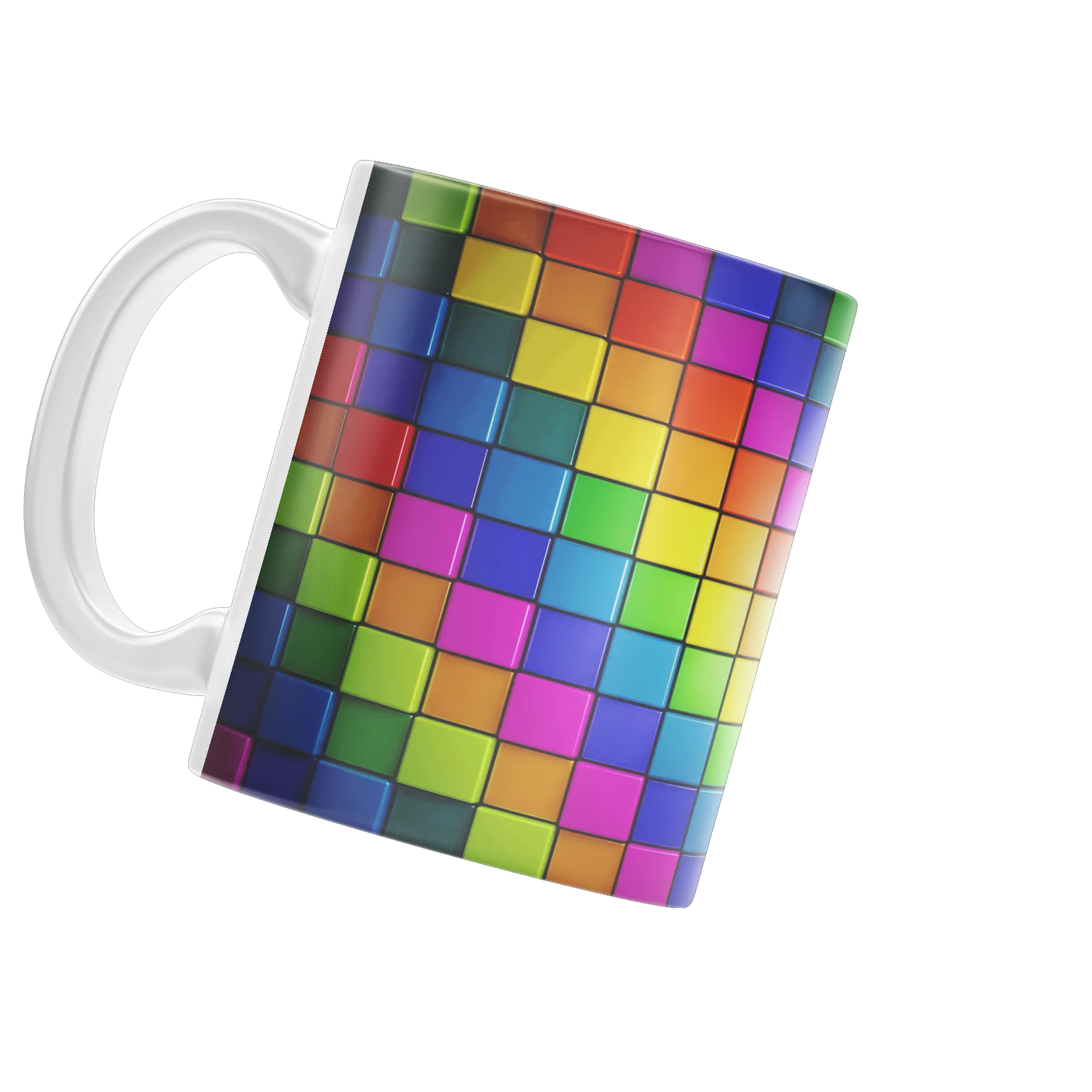 Caneca Xadrez Multicolor - Imagem 3