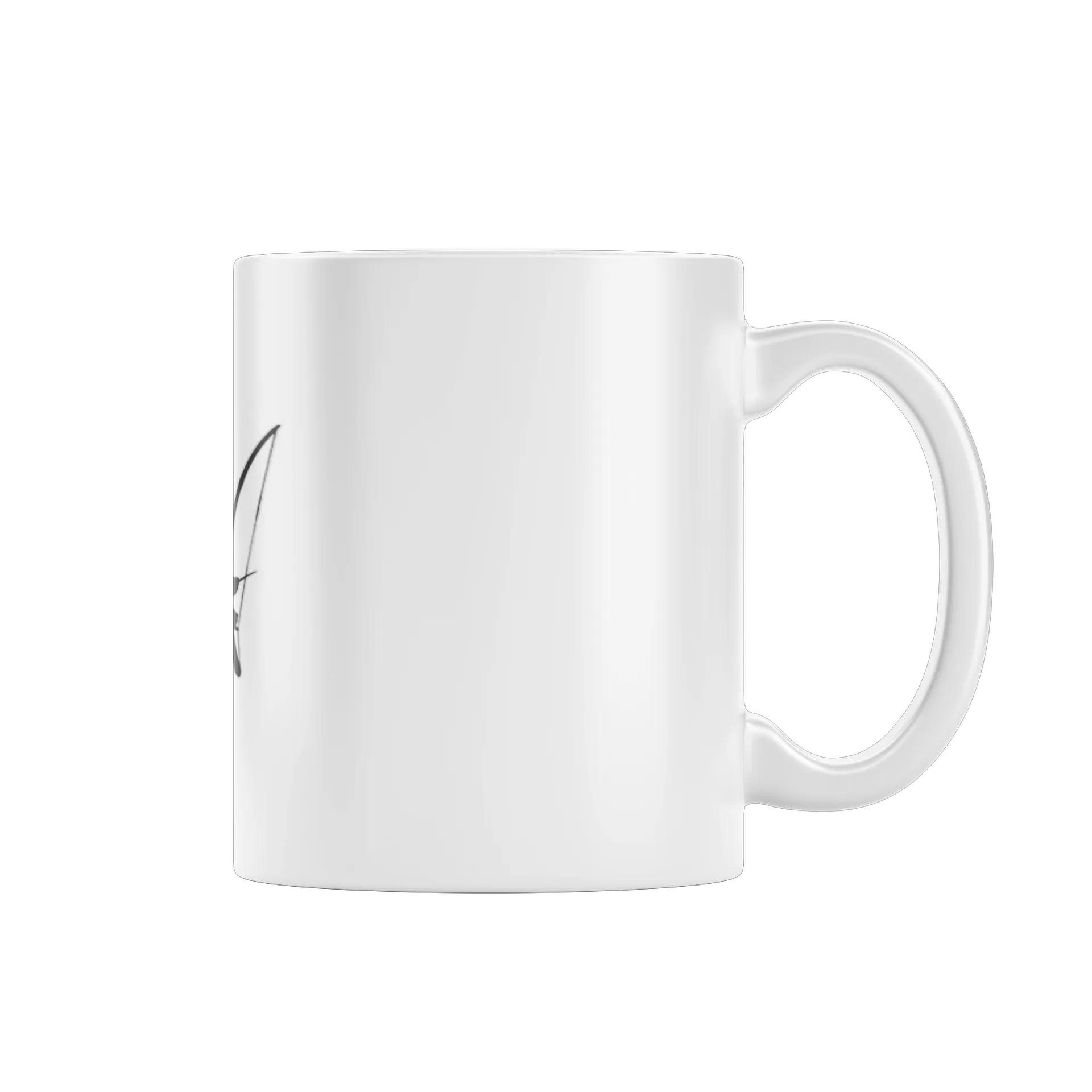 Caneca Porcelana Silhueta Mulher Arqueira 325ml - Imagem 1