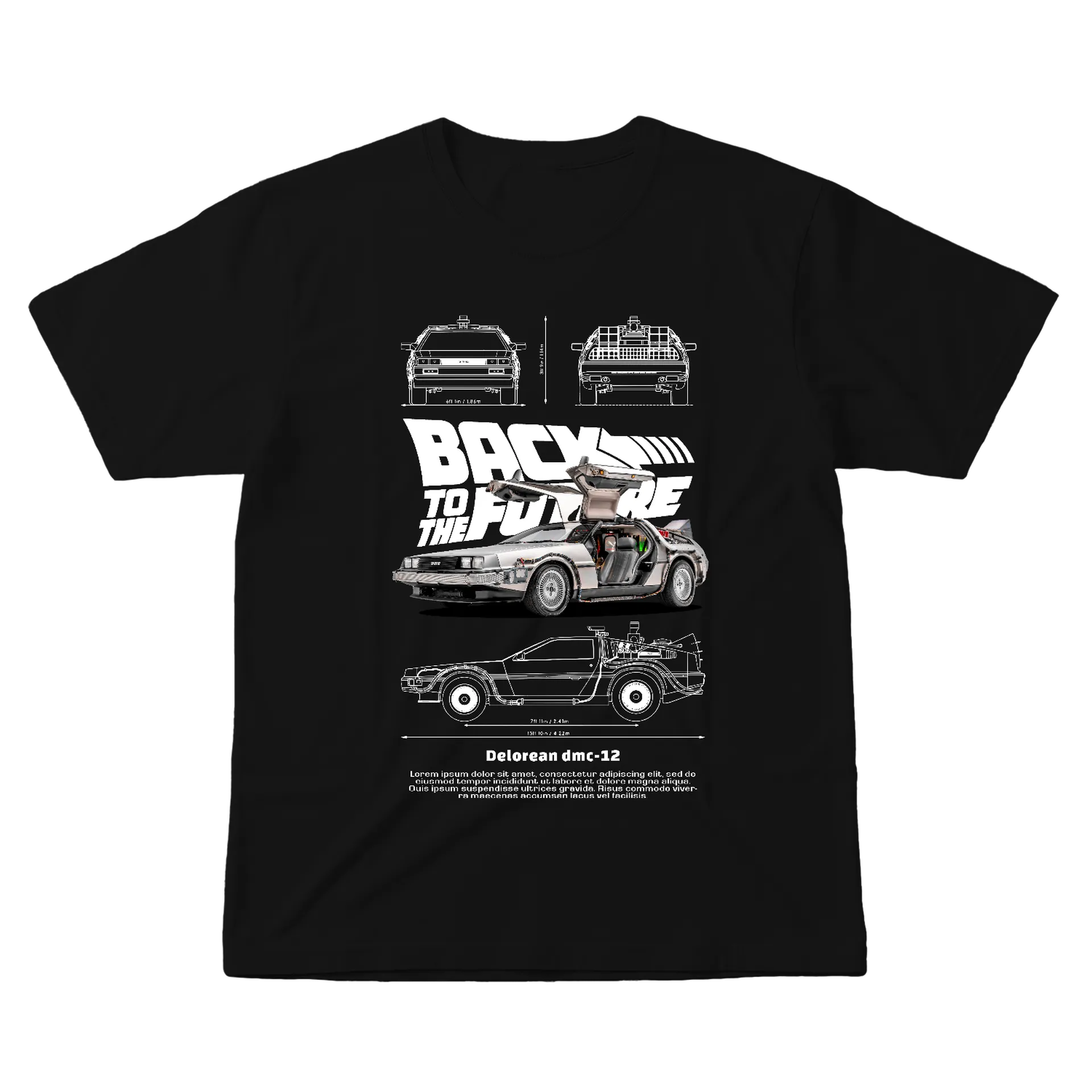 Camiseta DeLorean Back to the Future 100% Algodão - Imagem 1