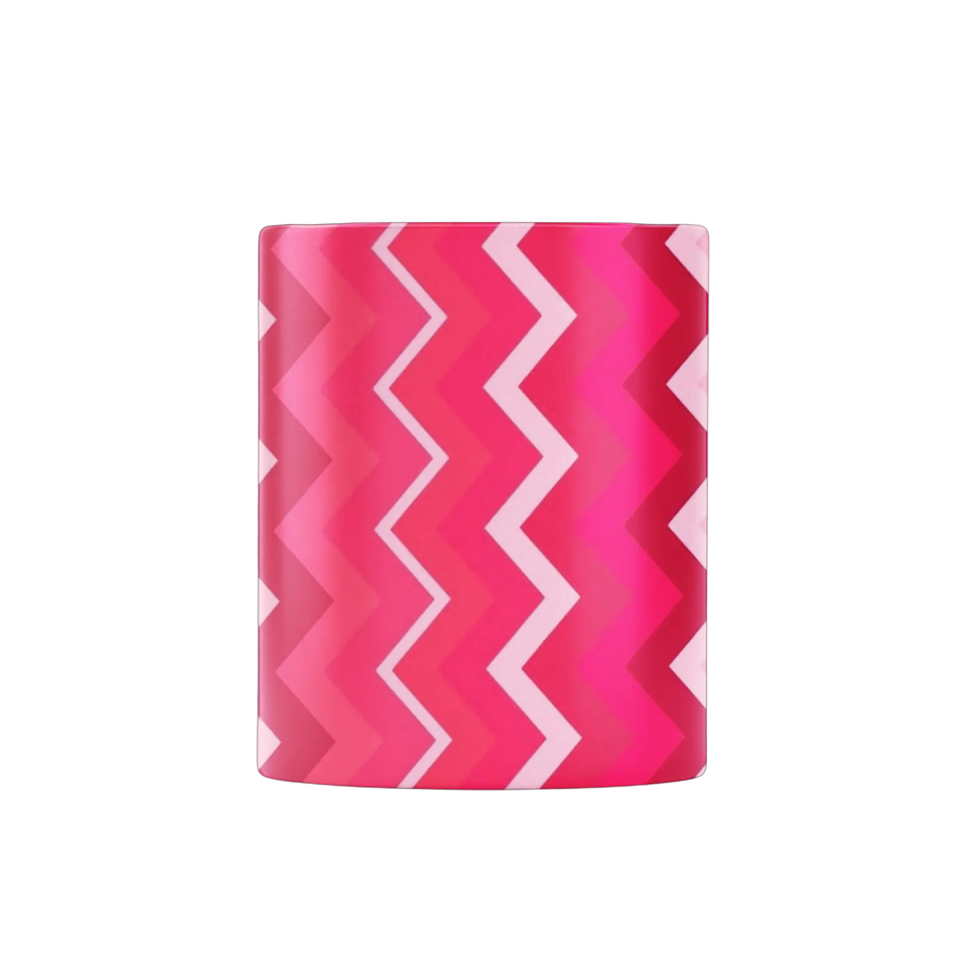 Caneca Porcelana Estampa Geométrica Rosa 325ml - Imagem 2