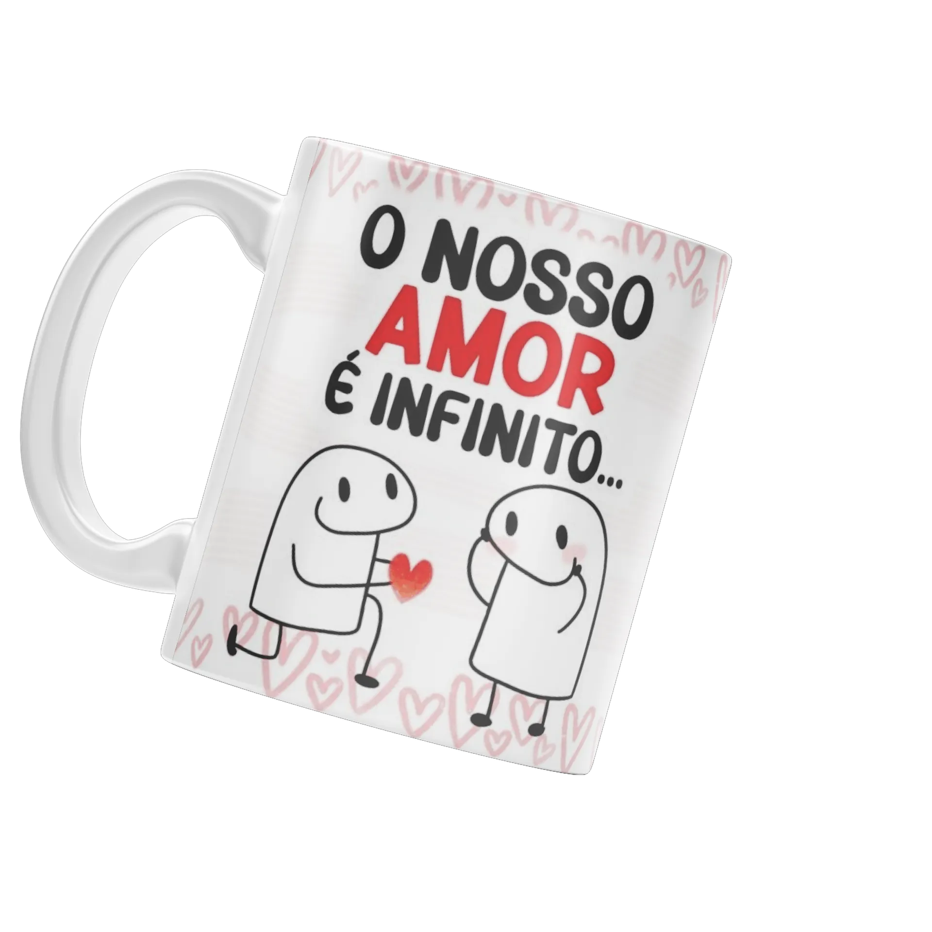 Caneca Porcelana Amor Infinito 325ml de Molly personalizados
