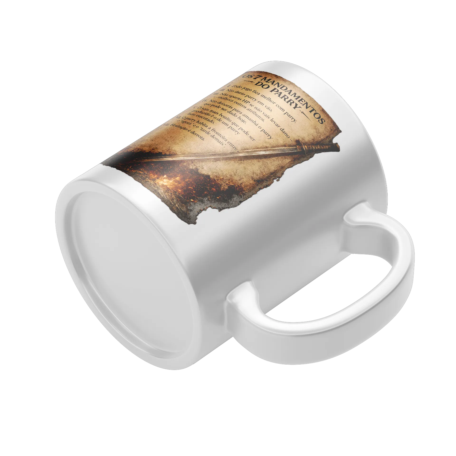 Caneca  “Os 7 Mandamentos do Parry” – Gamer SEKIRO - Imagem 4