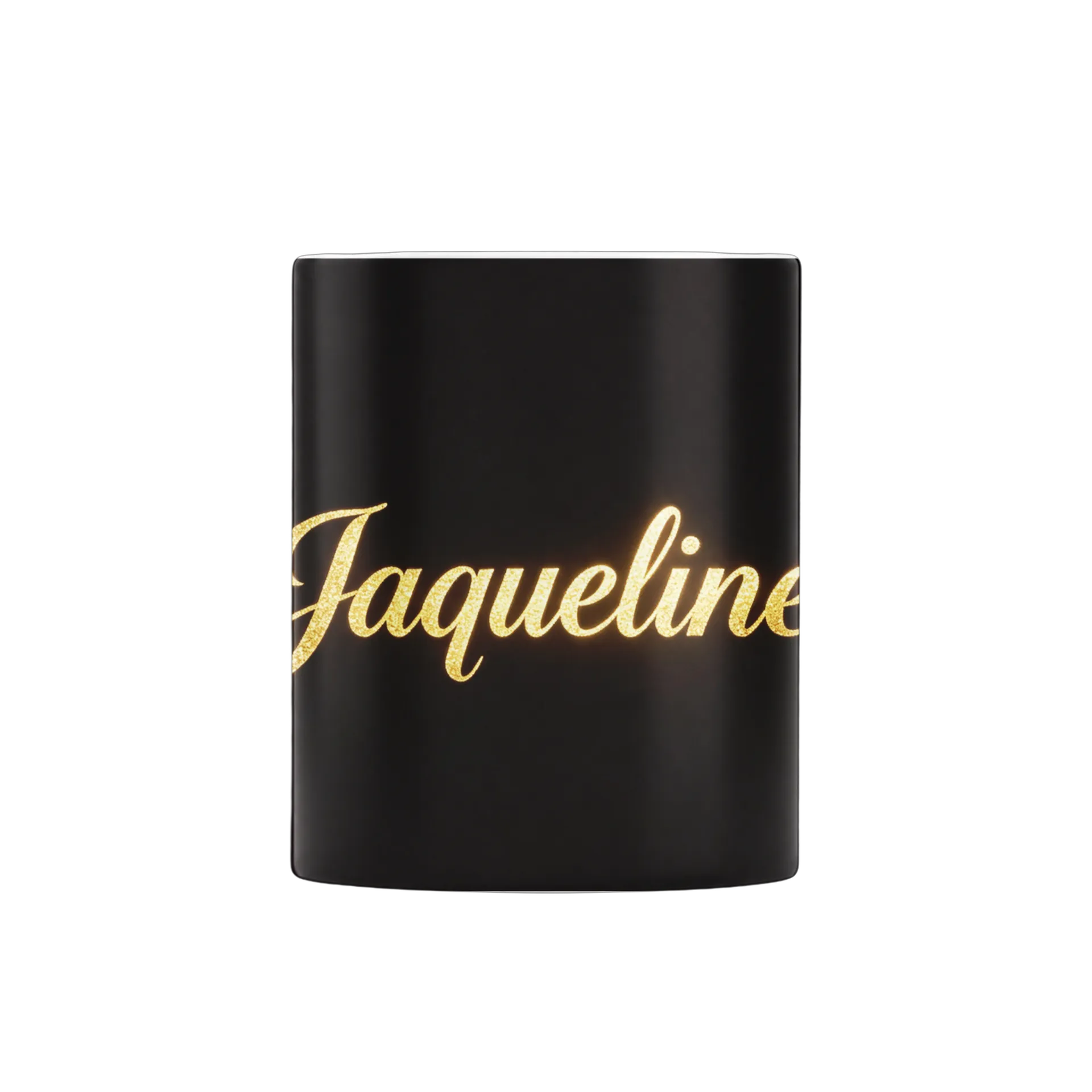 Caneca Personalizada Jacqueline Dourado Glitter 325ml - Imagem 3