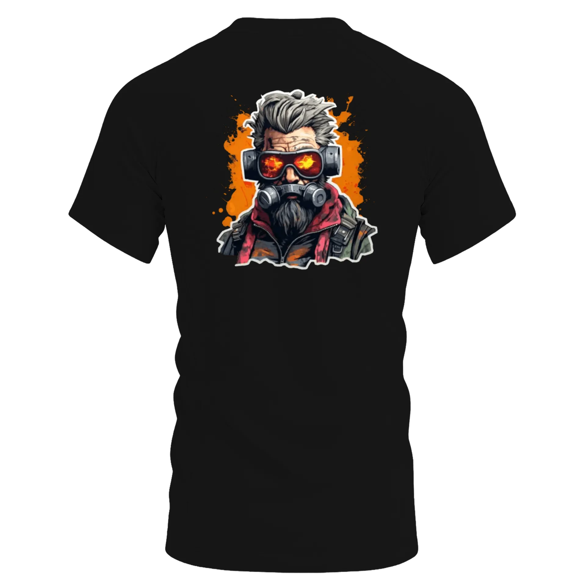 Camiseta Dry Fit Estampa Gamer Gas Mask Neon Black 100% - Imagem 2