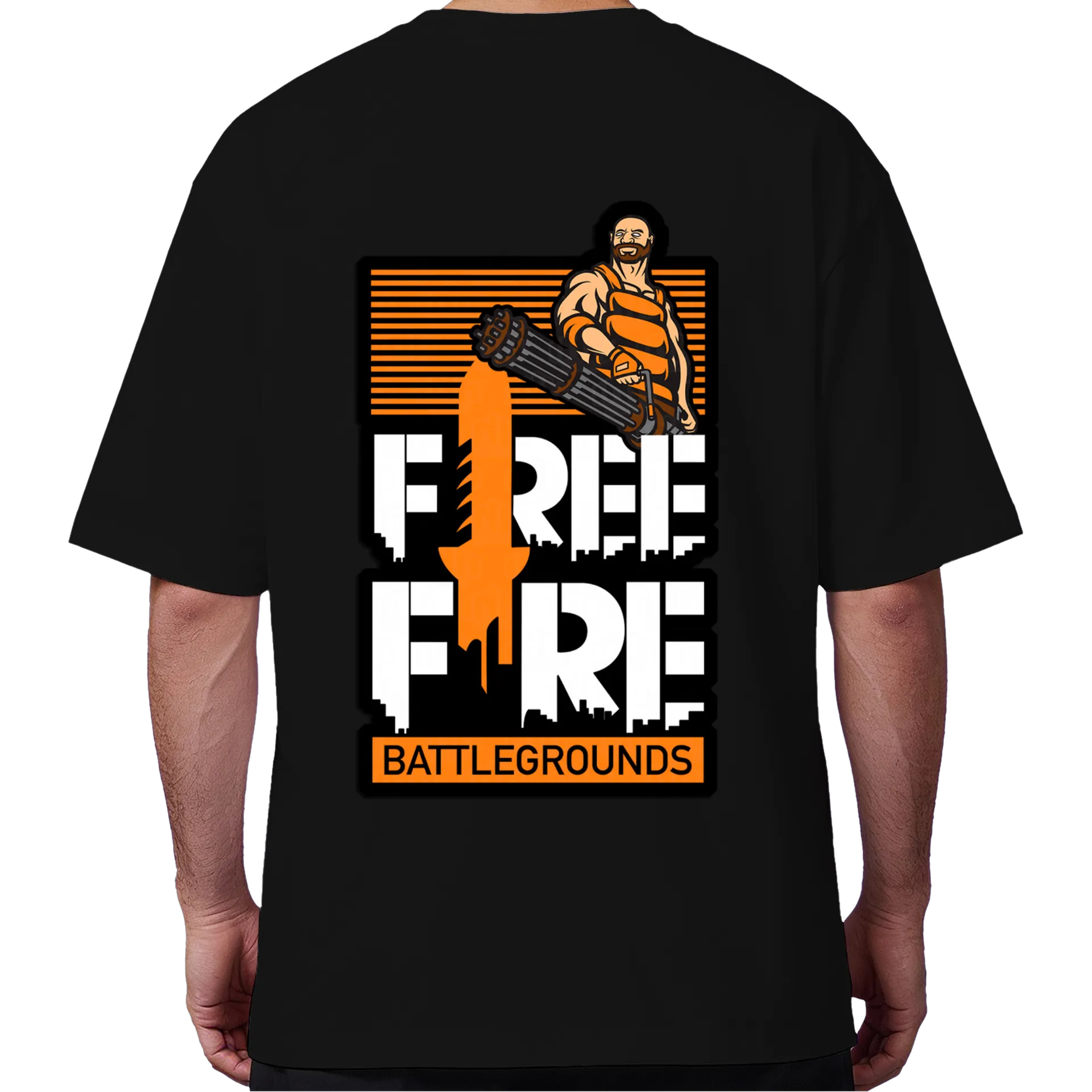 Camiseta Oversized Guerra de Batalhas Battlegrounds 100% - Imagem 6
