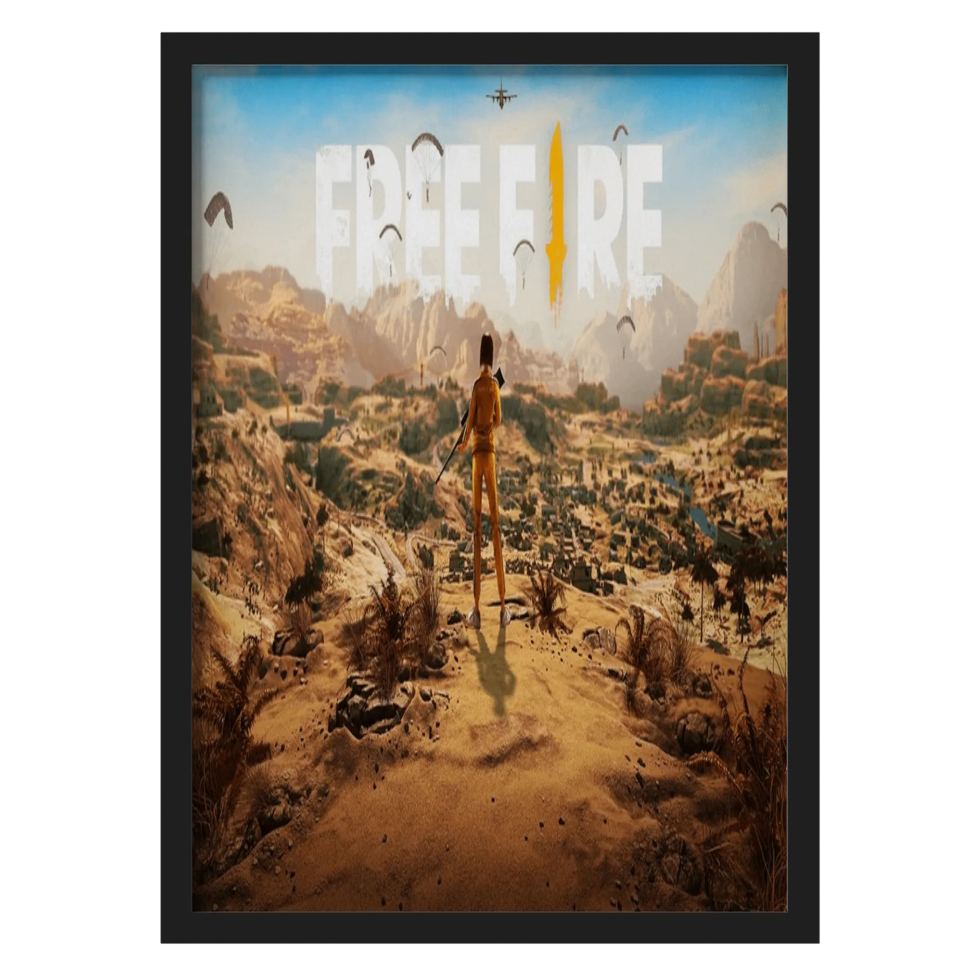 Quadro A3 personalizado FREE FIRE - Imagem 1