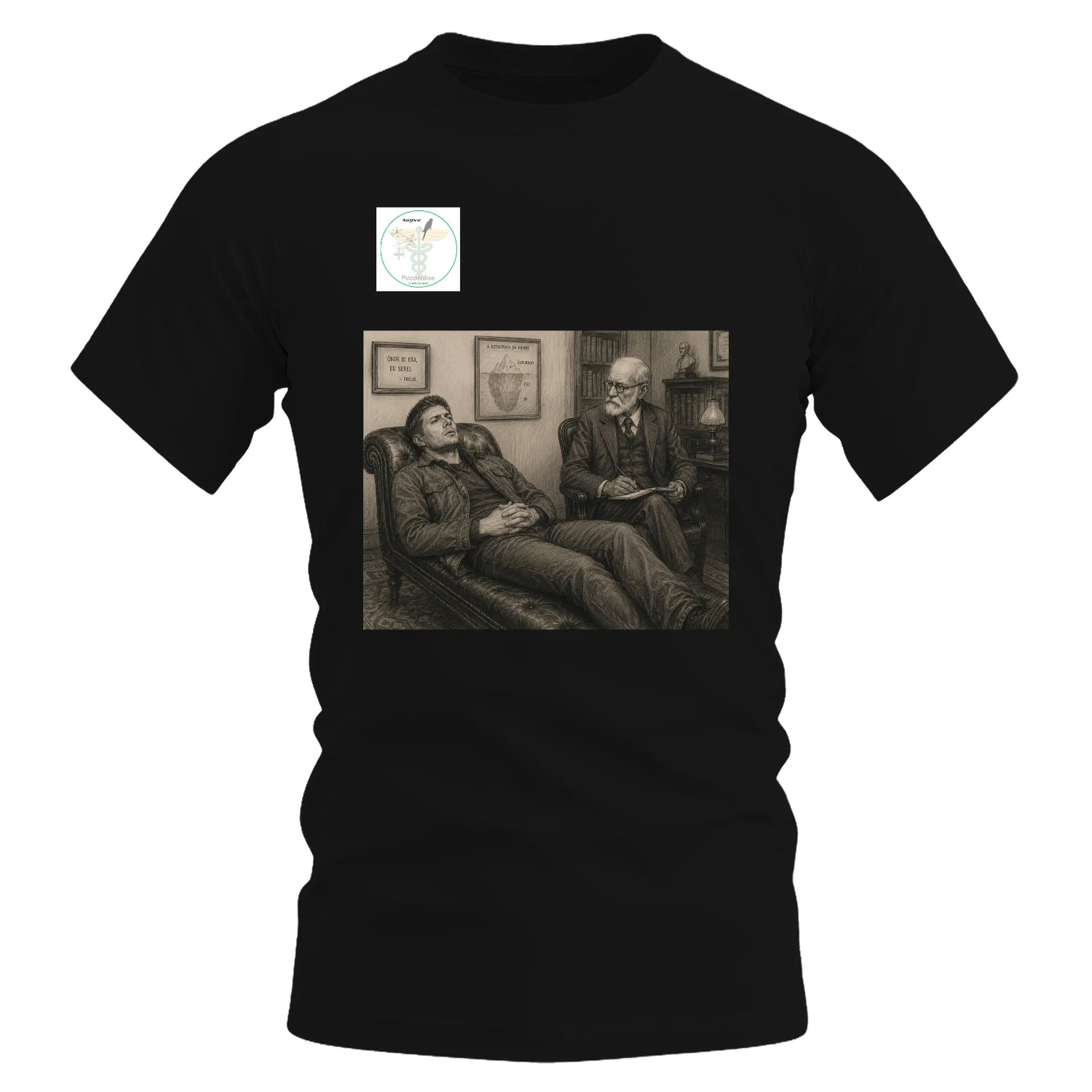 Camiseta Dry Fit Psicologia Freud 100% Polyester - Imagem 1
