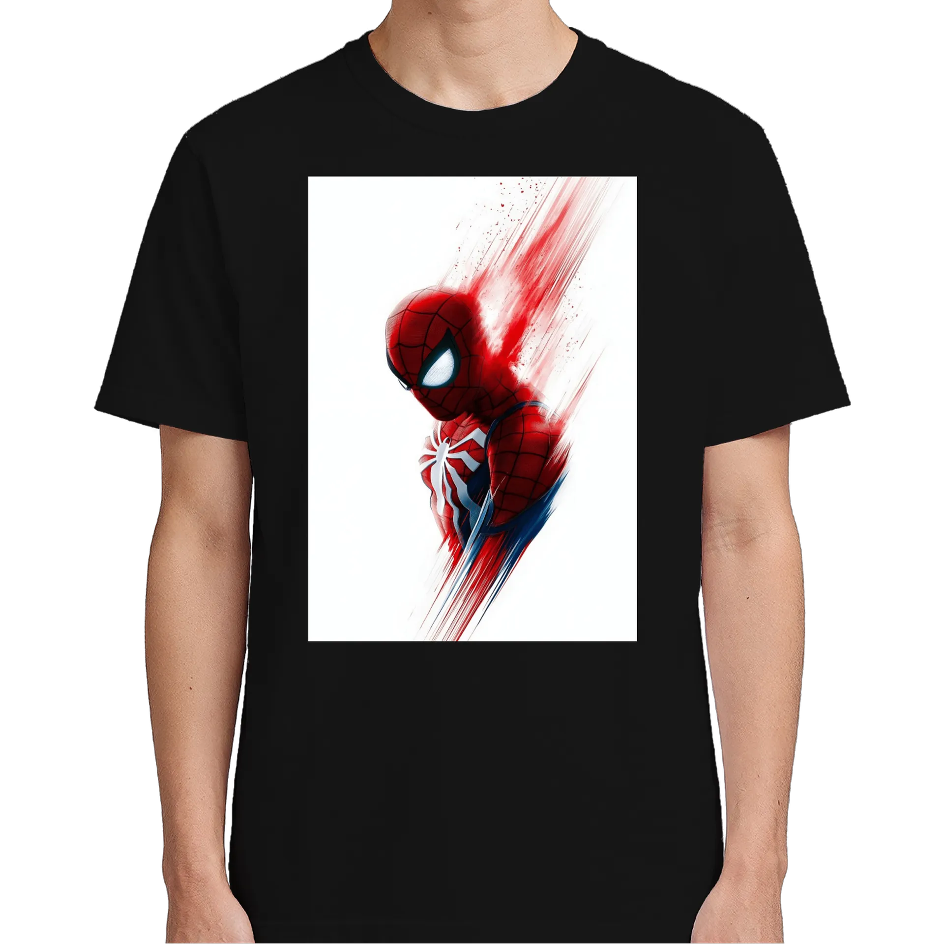 Camiseta Spiderman Estampa Fita Artística 100% - Imagem 5
