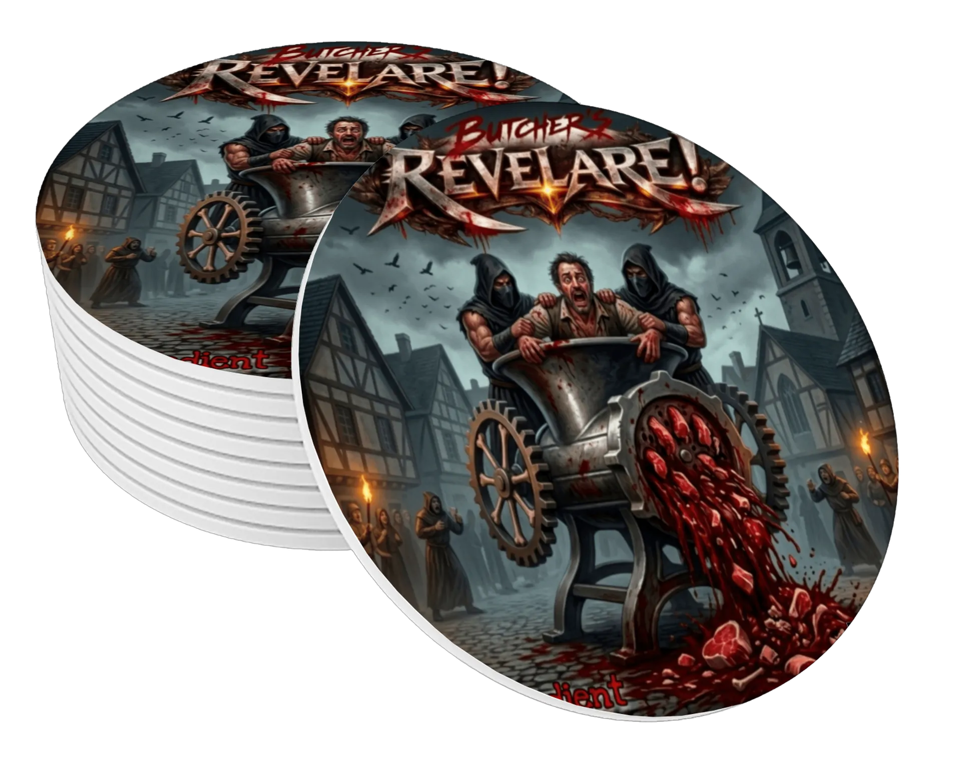 Porta-copo MDF Estampa Horror Butcher Revelare Demônio Iman de Butchers REVELARE  — imagem 1 de 3
