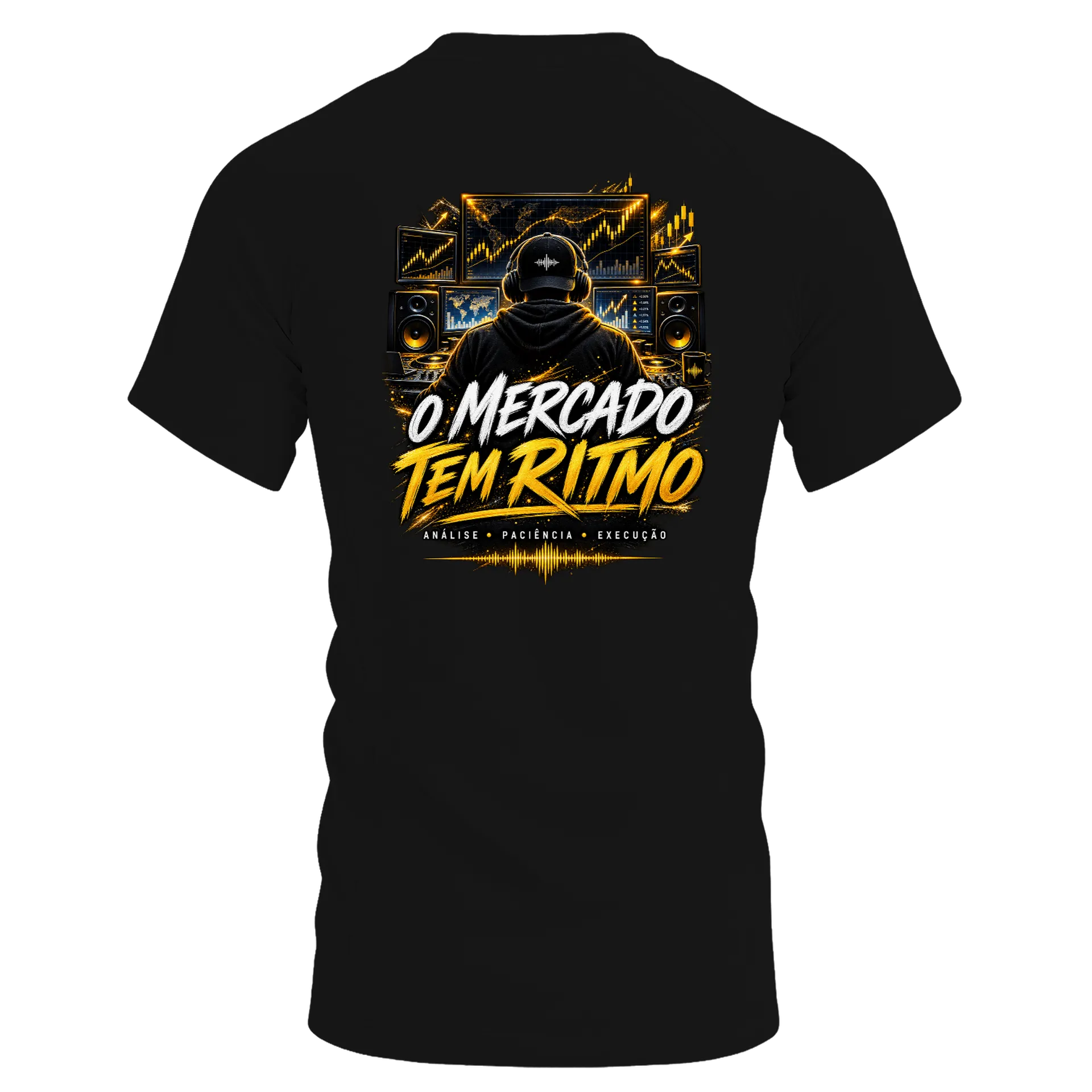 Camiseta Dry Fit O Mercado Tem Ritmo 100% Poliéster - Imagem 2