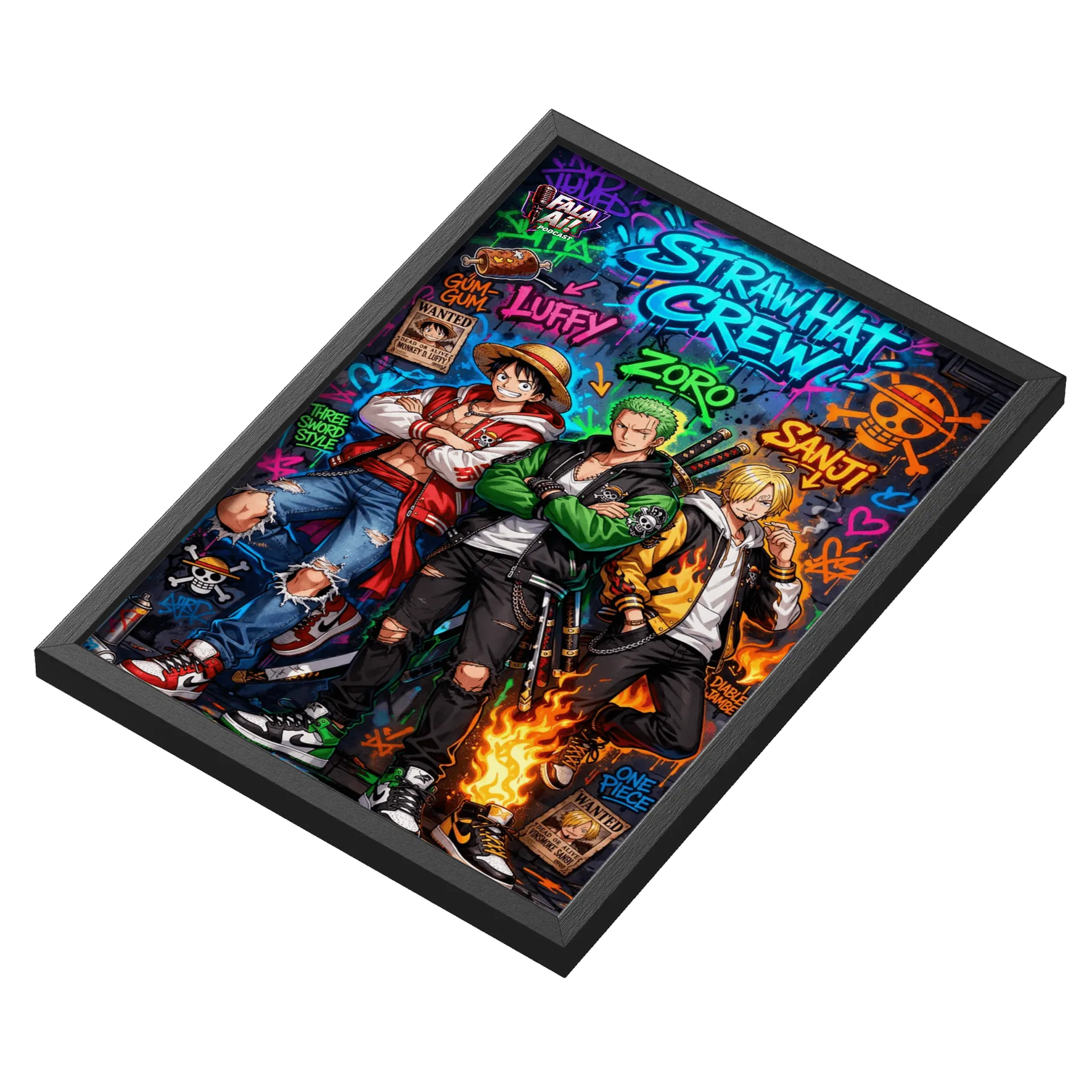 Quadro A3 One Piece personalizado - Imagem 3