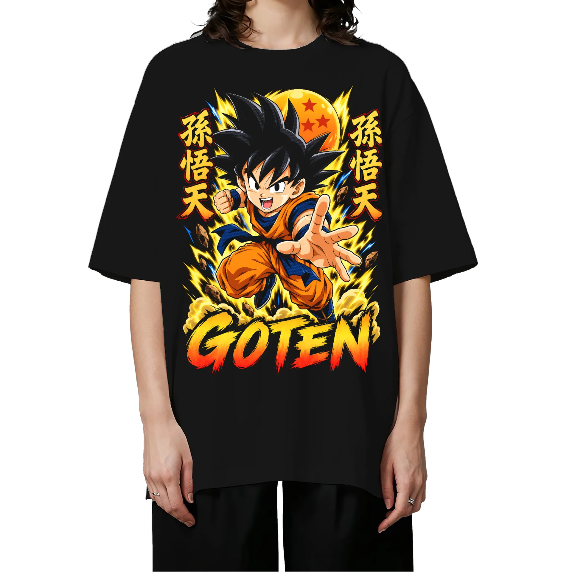 Camiseta Oversized Goten Anime Dragon Ball Premium - Imagem 3