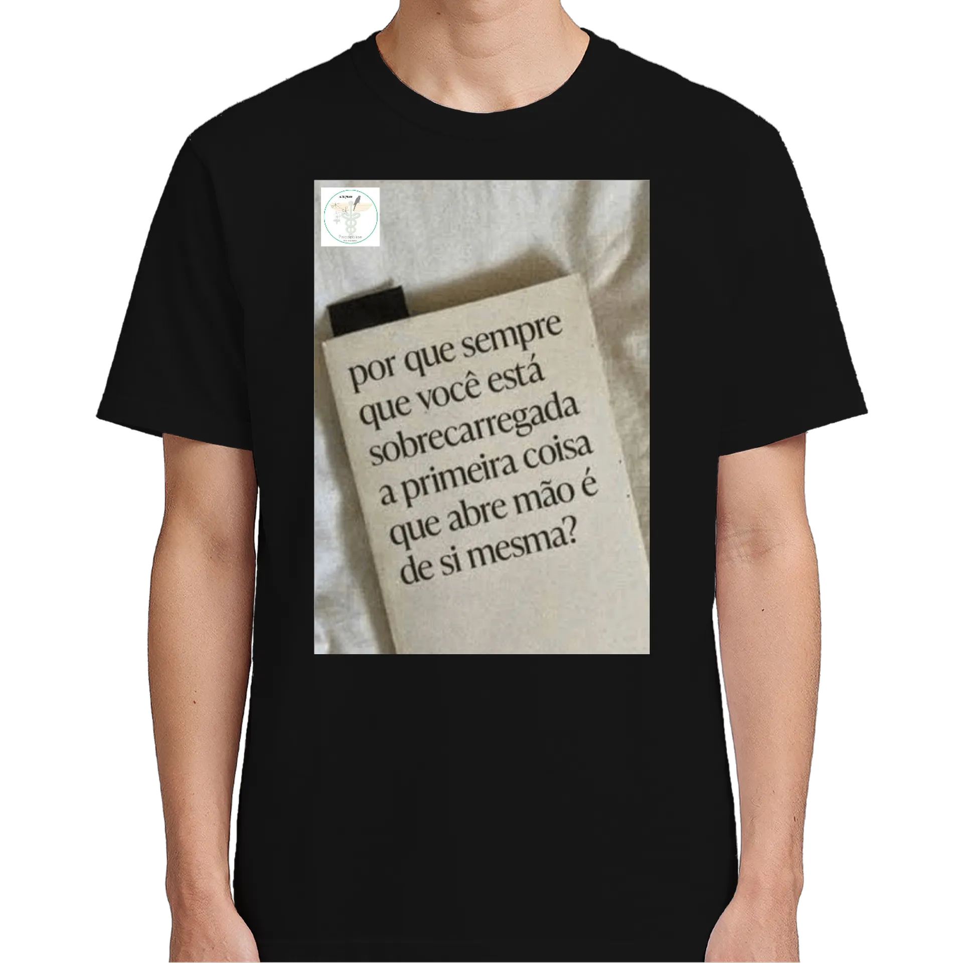 Camiseta Estampa Tipográfica Frase Reflexiva 100% Algodão - Imagem 5