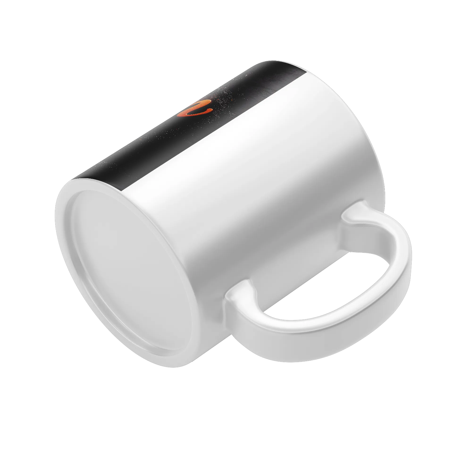 Caneca Abóbora de Halloween Tipográfica Preta e Laranja - Imagem 4
