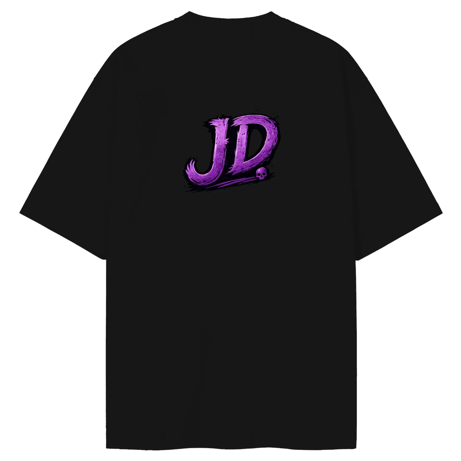 Camiseta Oversized Caveira Coroada Roxa - Imagem 2