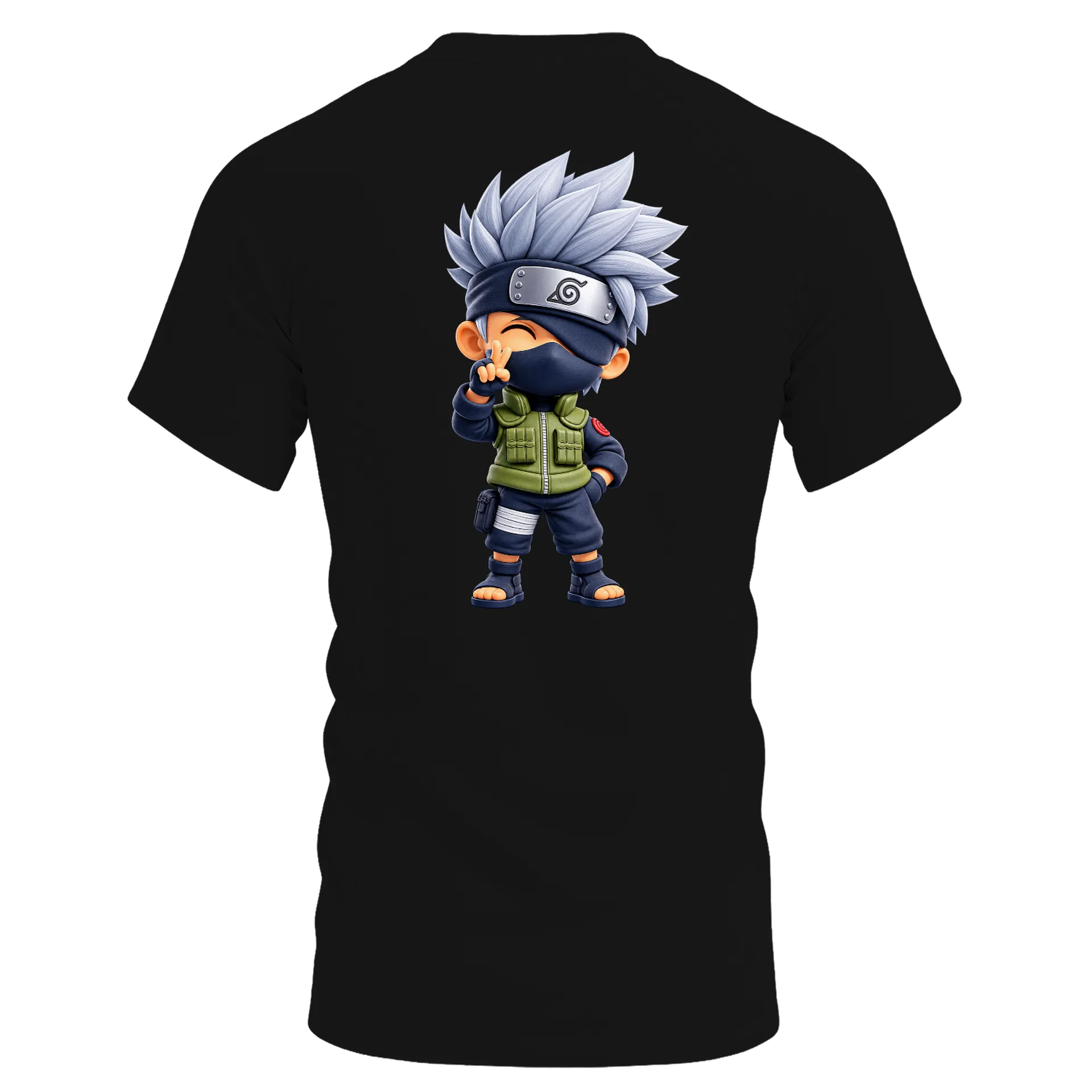Camiseta Dry Fit Ninja Cabelo Prateado Estilo Cartoon de WEB TV JOAÇABA  — imagem 2 de 6