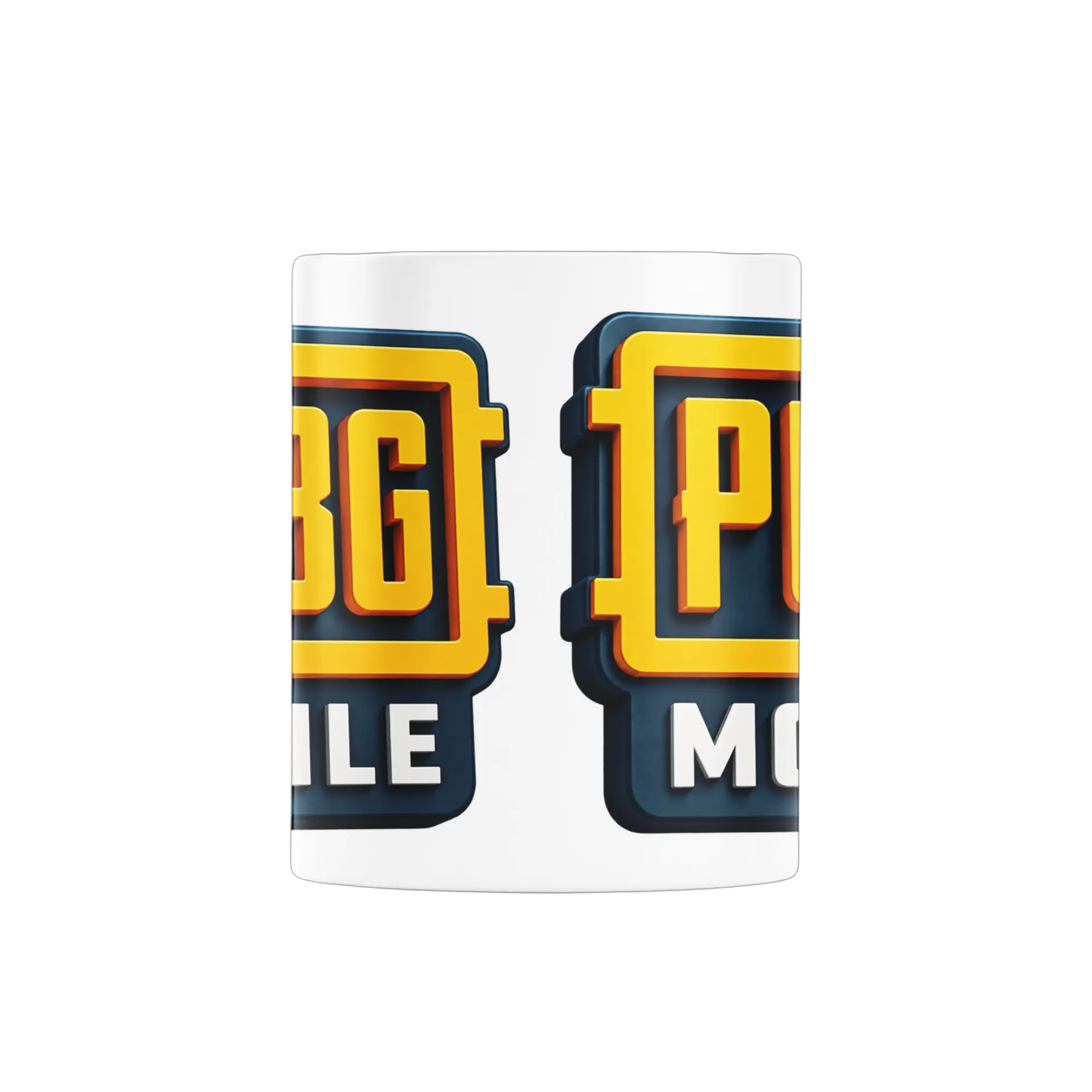 Caneca PUBG Mobile Logo Tipográfico Amarelo e Branco 325ml - Imagem 2