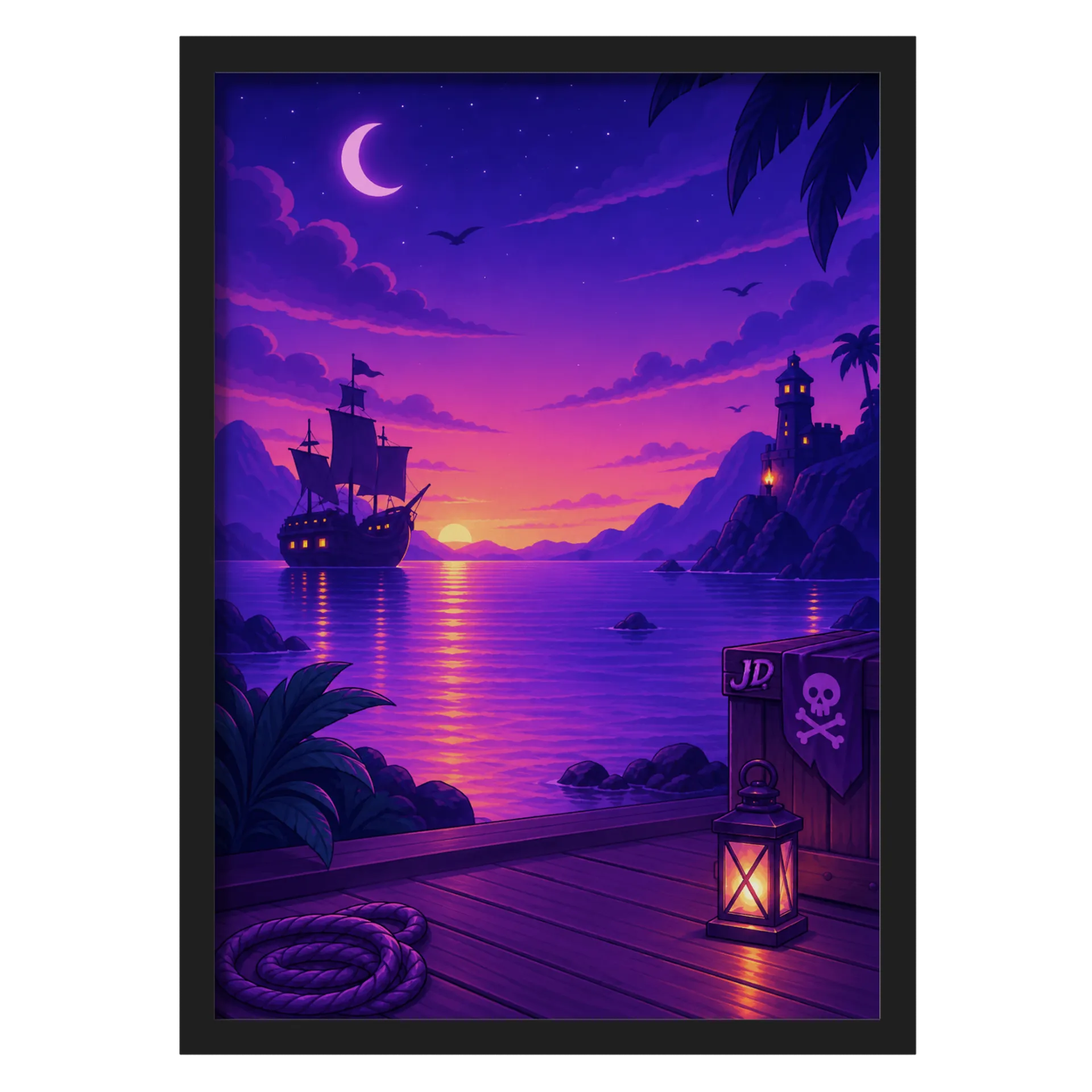 Quadro A3 personalizado Com Vidro - Imagem 1