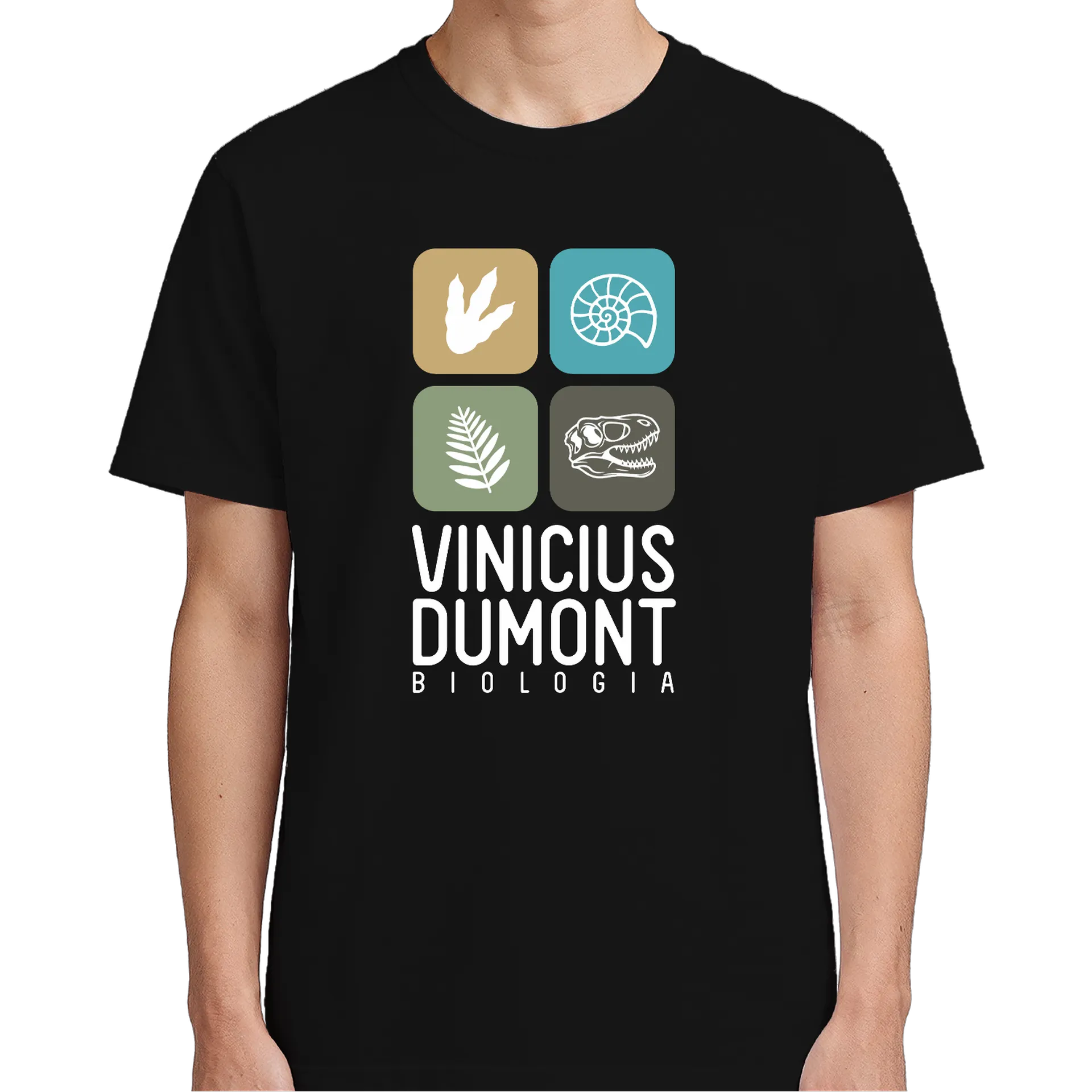Camiseta Biologia Dinossauro e Fossil 100% Algodão - Imagem 5