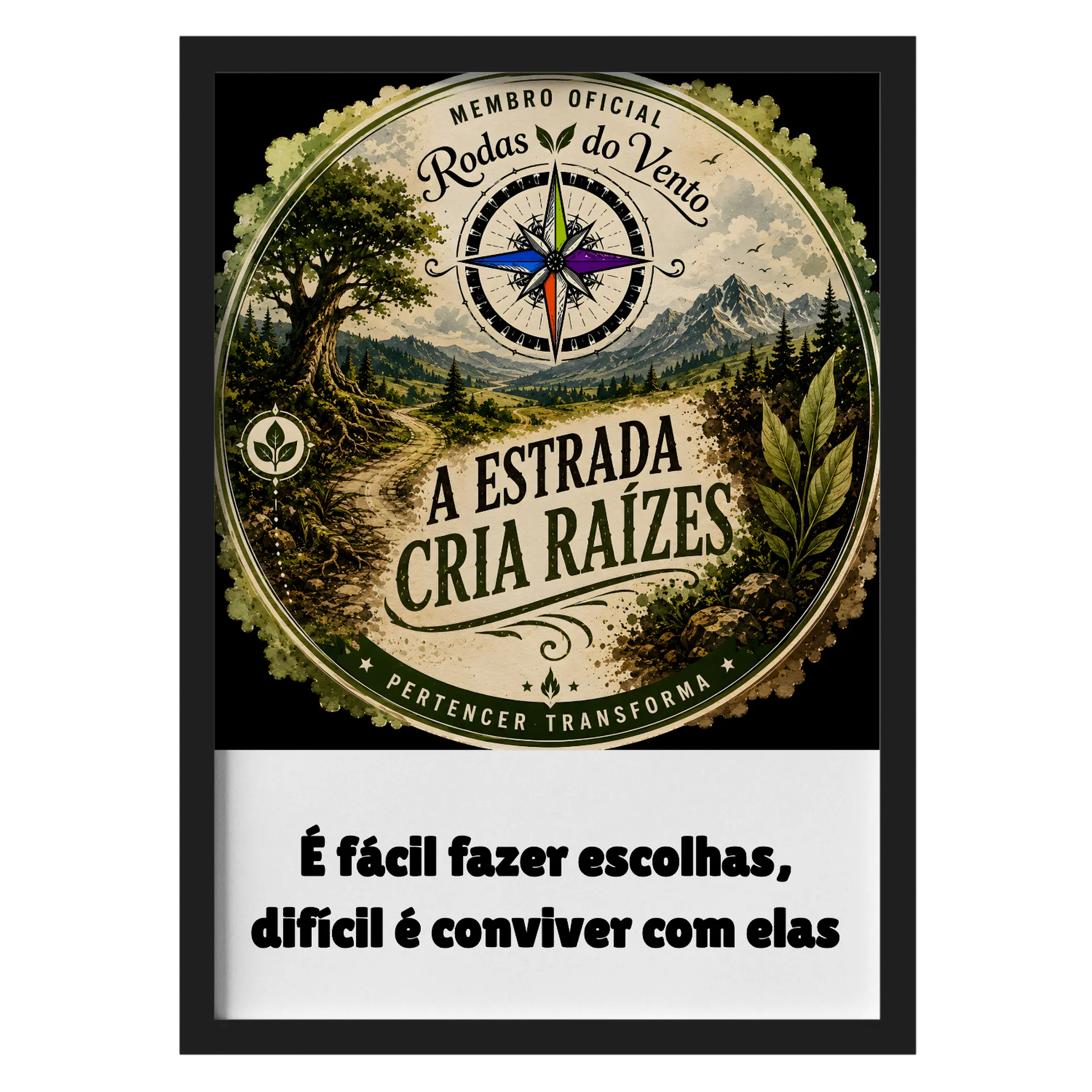 Quadro A Estrada Cria Raízes de RodasdoVento — imagem 1 de 3
