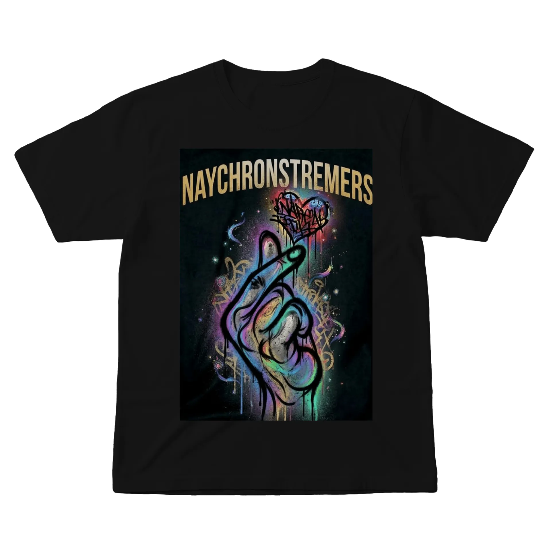 Camiseta Naychron Streamers Arte Graffiti 100% Algodão - Imagem 1