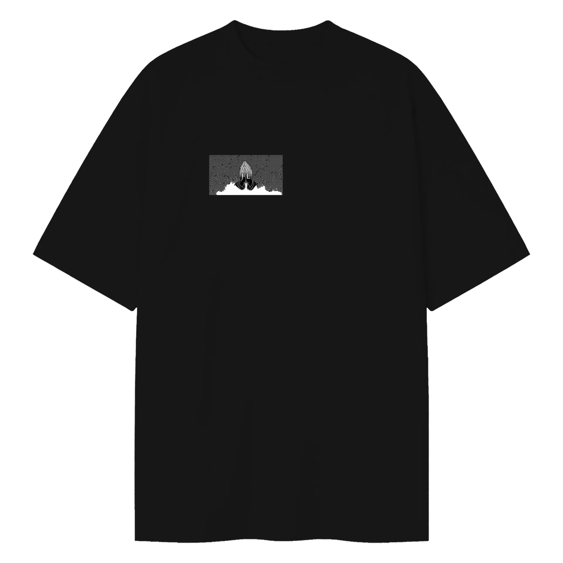 Camiseta Oversized - A Fé Move Montanhas Meu Irmão - Imagem 1