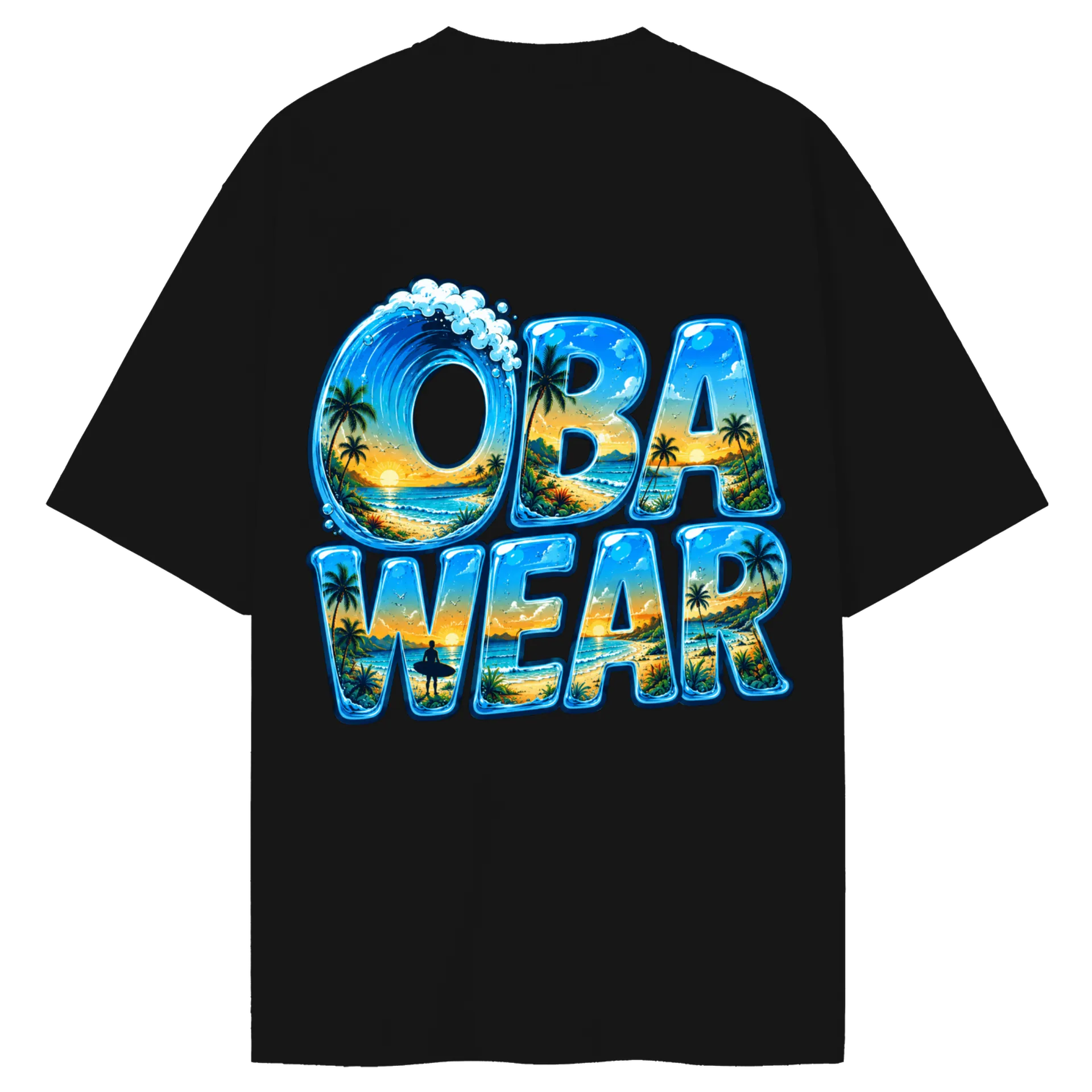 Camiseta Oversized Red Tiger Surf OBAWEAR  - Imagem 2