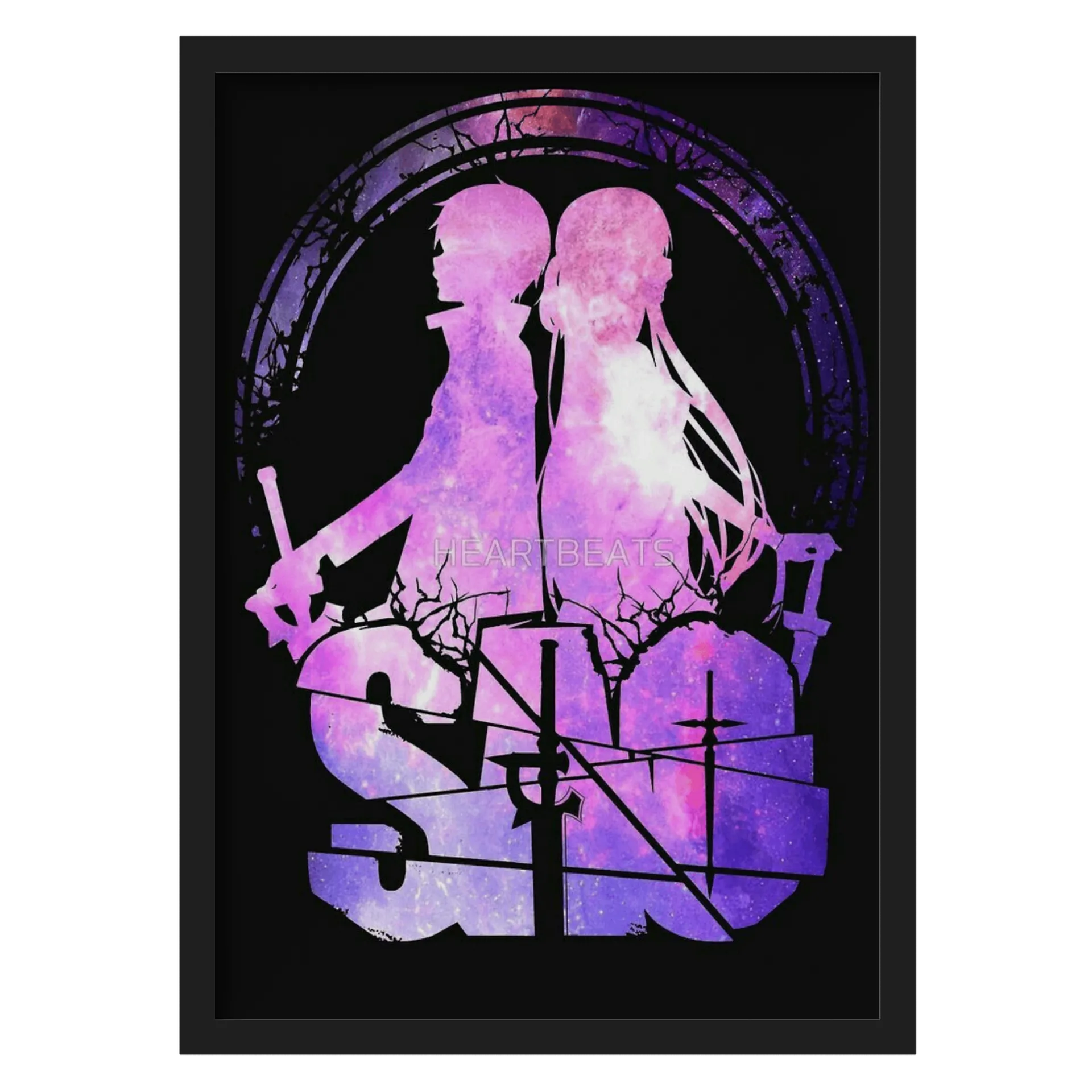 Quadro A3 personalizado Com Vidro SAO - Imagem 1