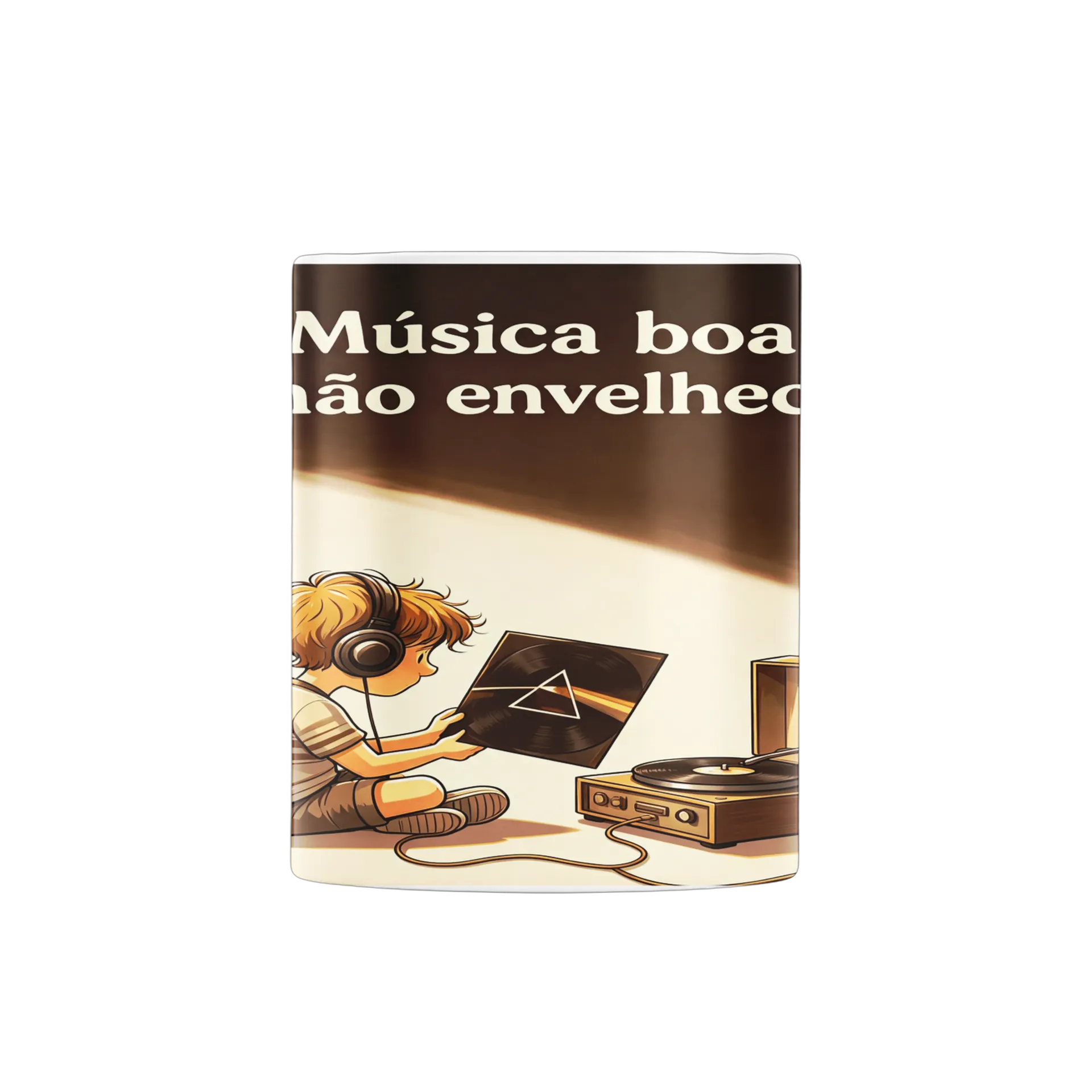 Caneca Porcelana Música Boa Não Envolve 325ml - Imagem 3
