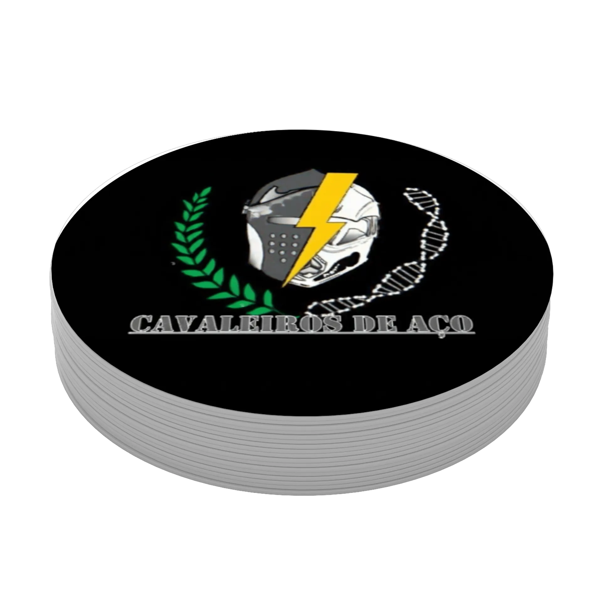 Porta-copo Cavaleiros de Aço Capacete e Raio MDF - Imagem 3