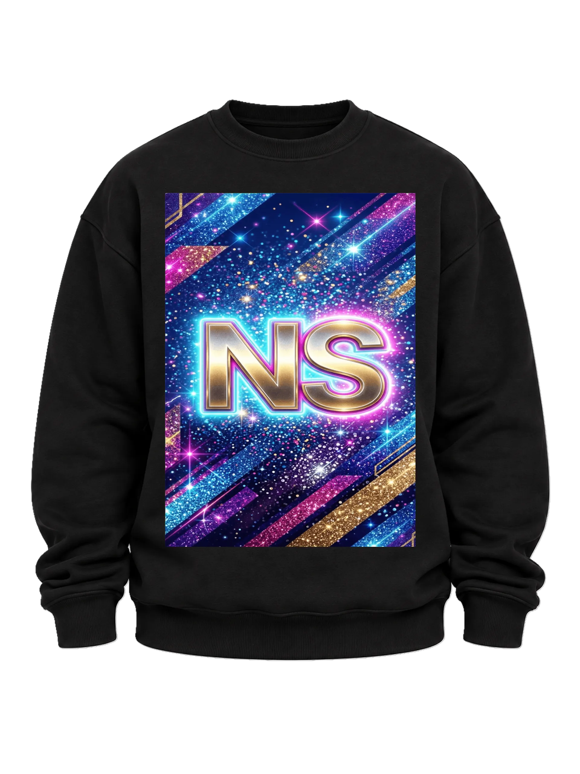 Suéter Moletom Logo NS Tipográfico Galáctico Cintilante - Imagem 5