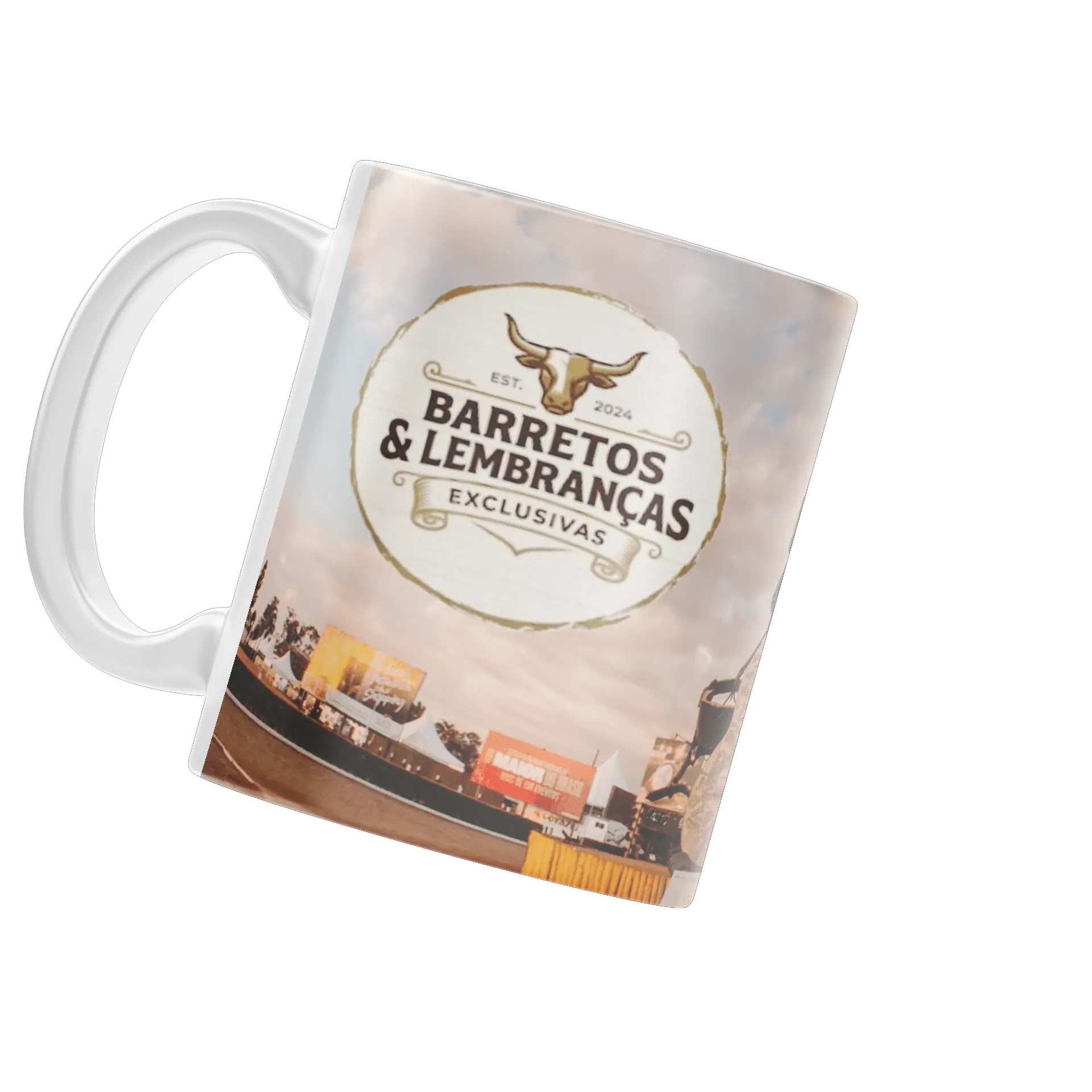 Caneca Porcelana - Jeromão com nossa Logo de Barretos & Lembranças Exclusivas! — imagem 3 de 4