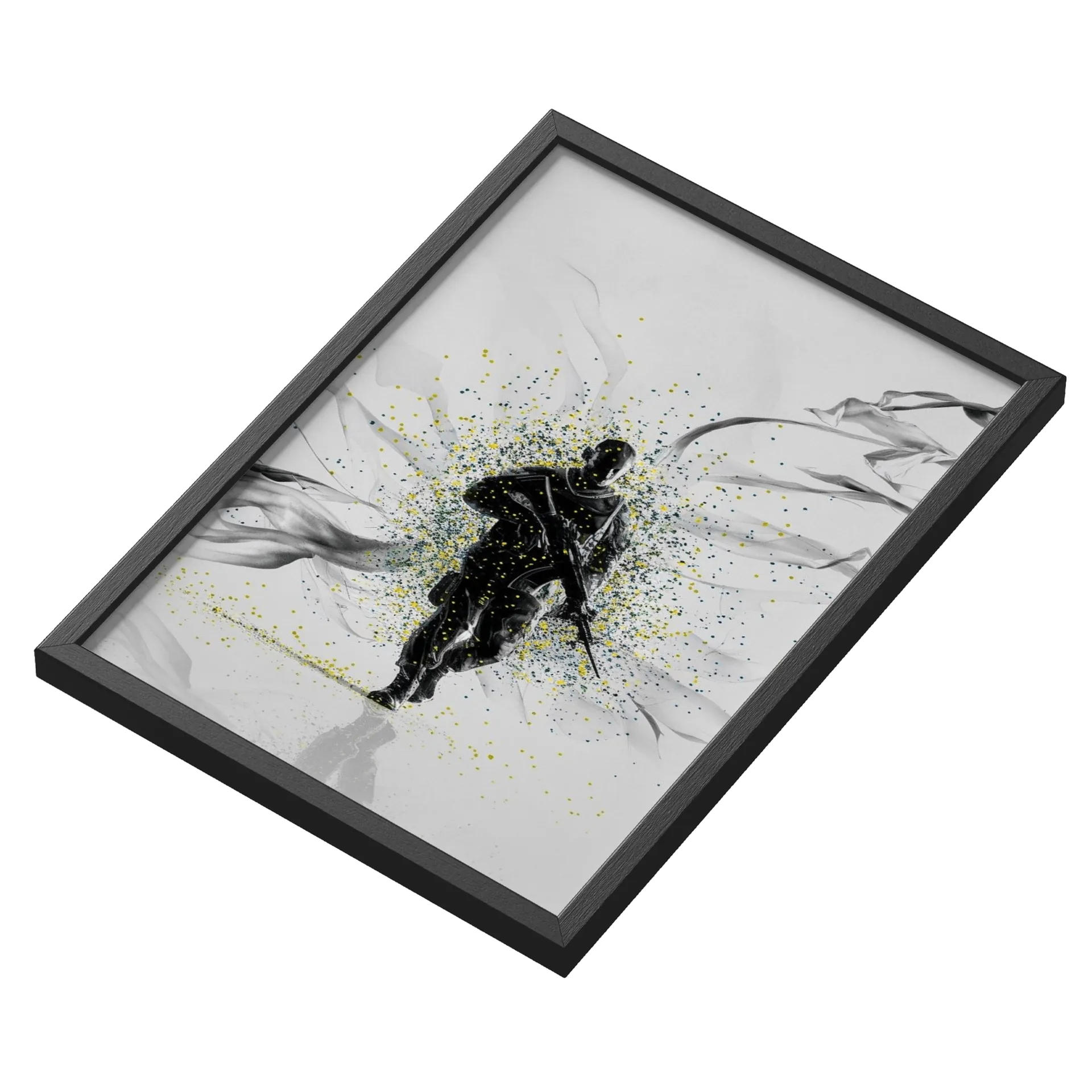 Quadro Guerreiro de Armadura Estilo Abstrato A3 com Vidro de D'ZARMY TACTICAL COMBAT WEAR  — imagem 3 de 3