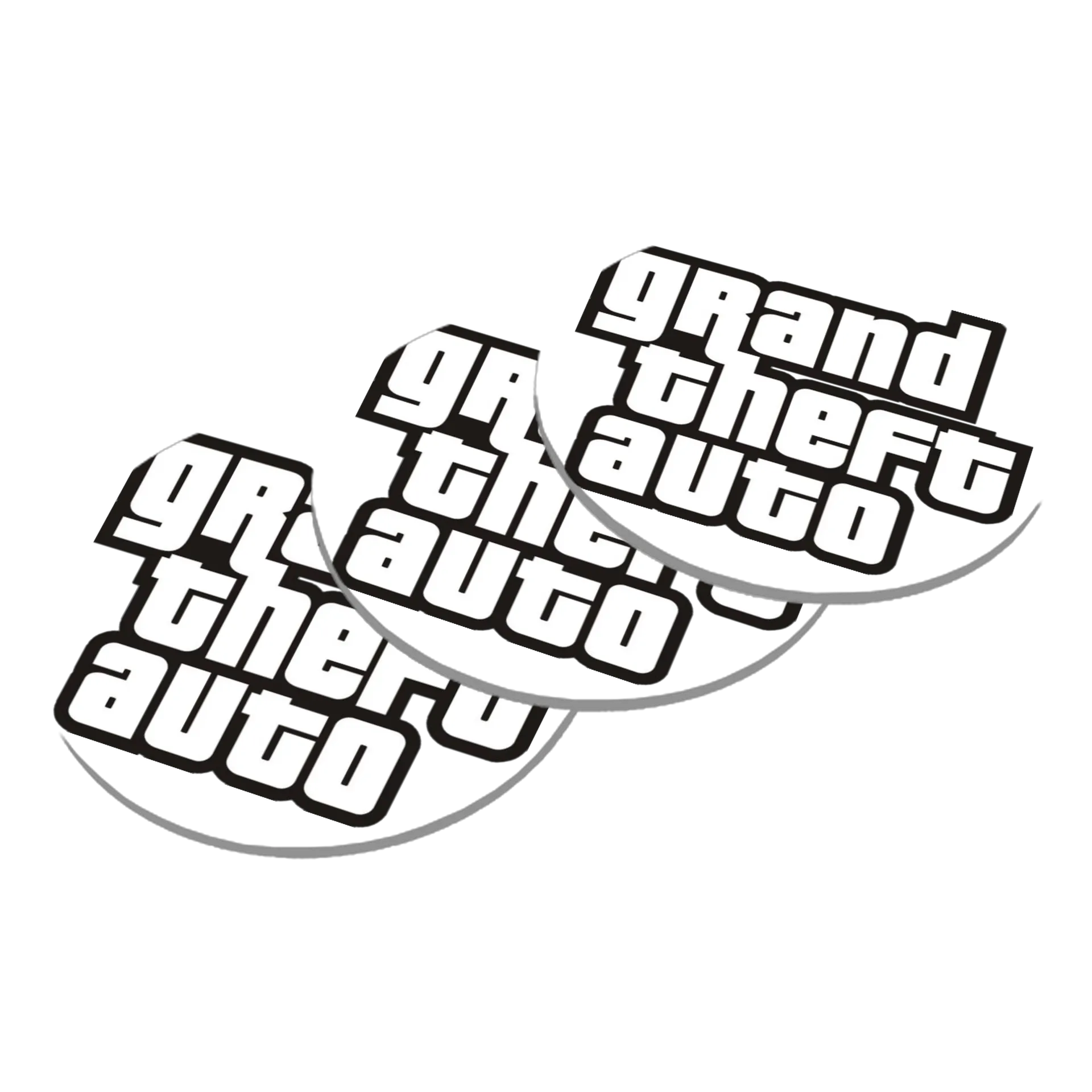 Porta-copo MDF Estampa Grand Theft Auto 10x10cm - Imagem 3