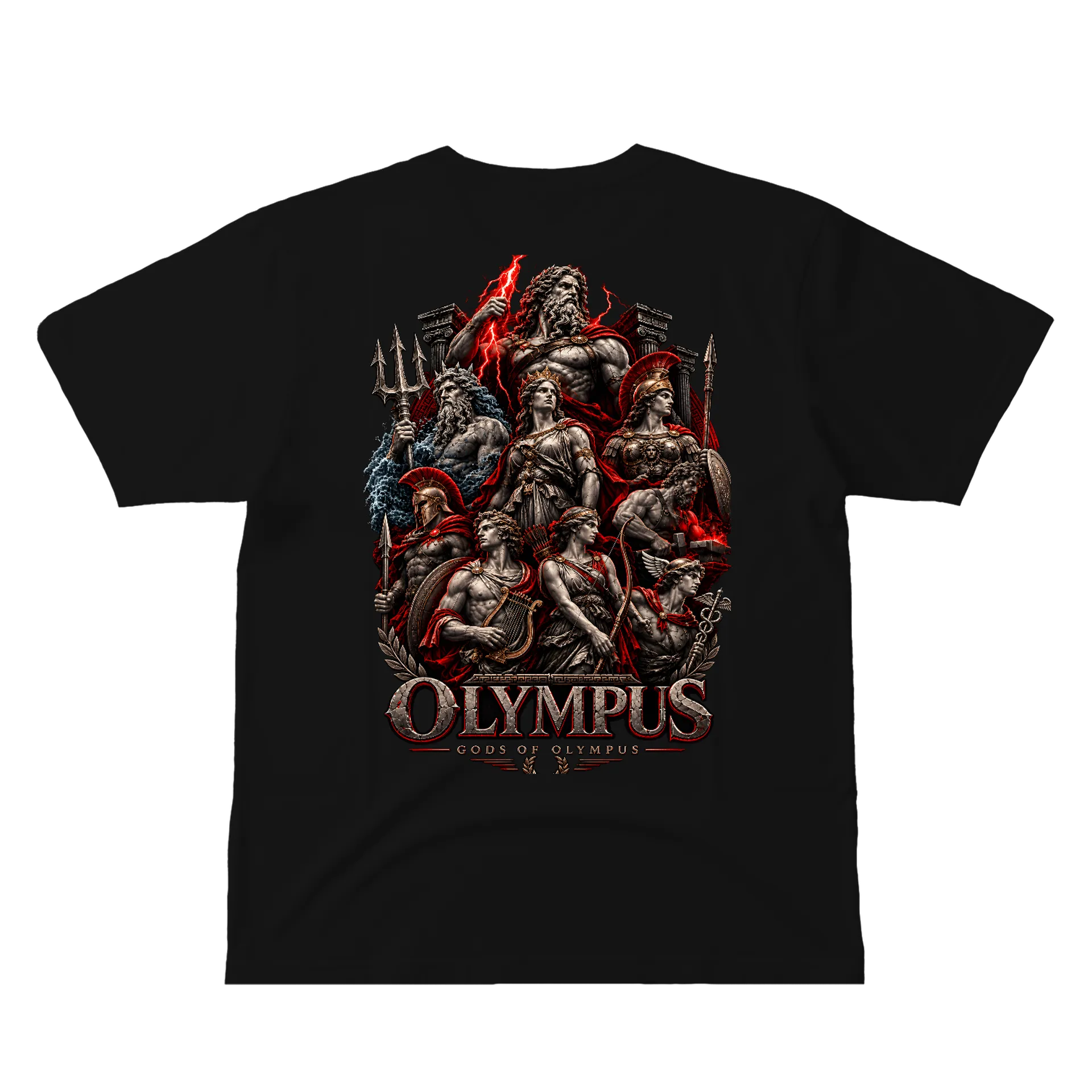 Camiseta Deuses do Olimpo Estampa Realista 100% Algodão - Imagem 2