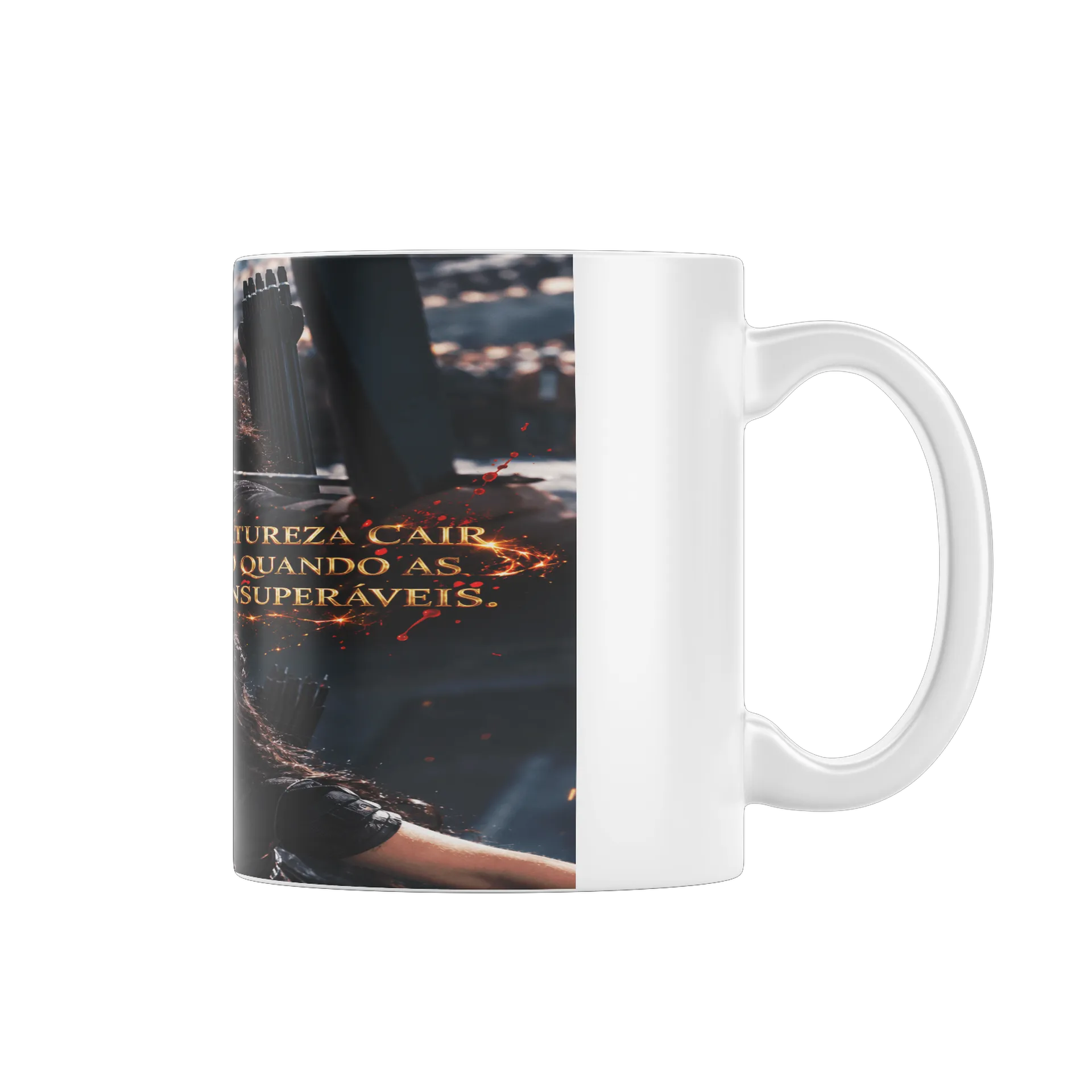 Caneca Arqueira com Frase Motivacional 325ml - Imagem 1