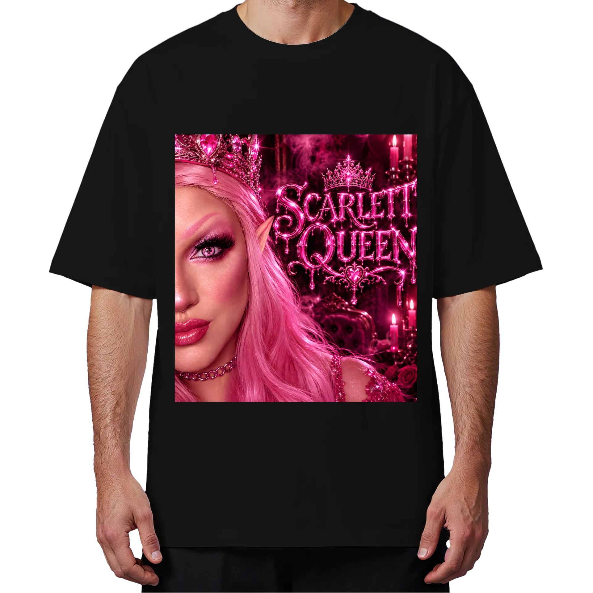 Camiseta Oversized Dragão Vermelho 100% Algodão - Imagem 4