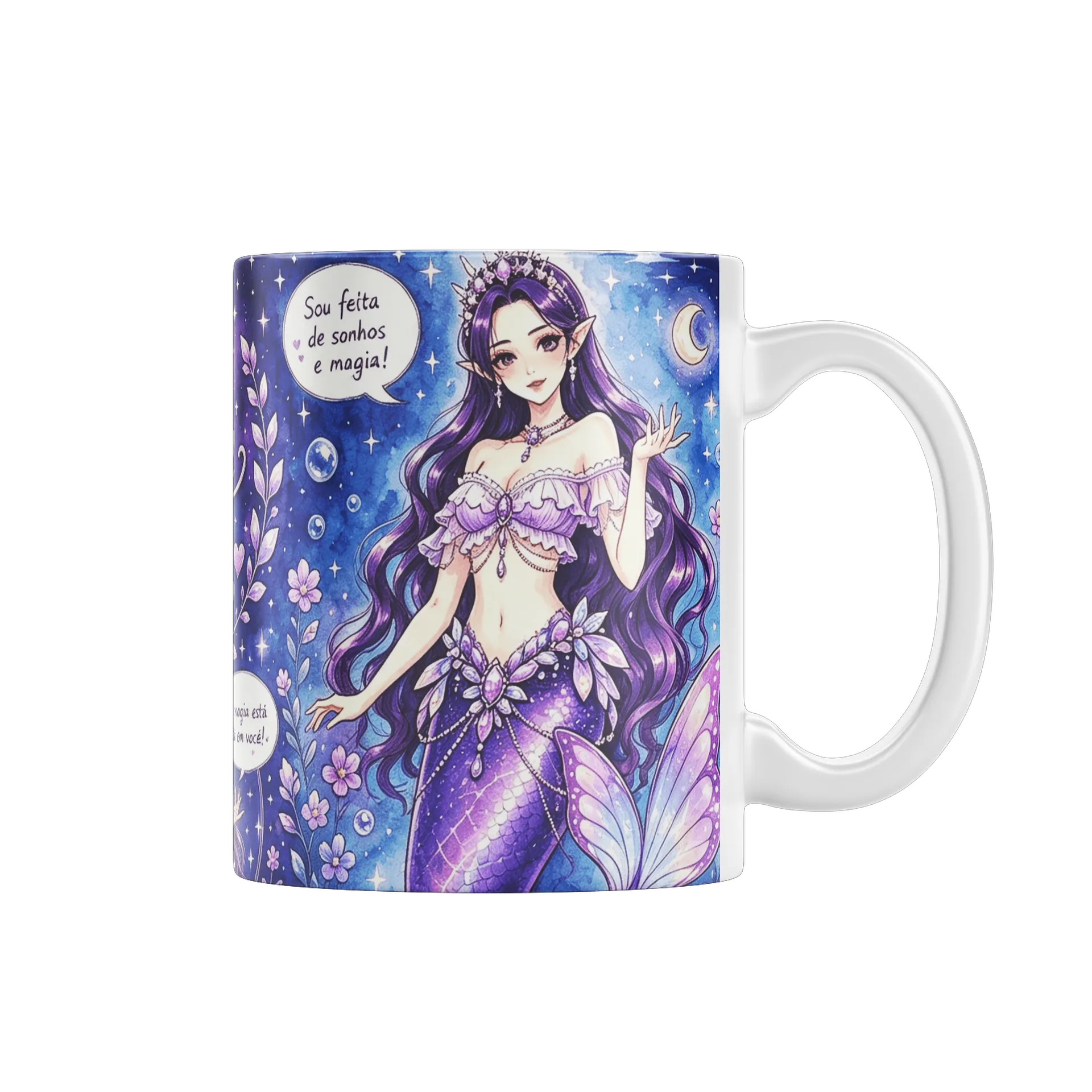 Caneca Porcelana Lady Siam Estampa A3 325ml de Lady Siam — imagem 1 de 4