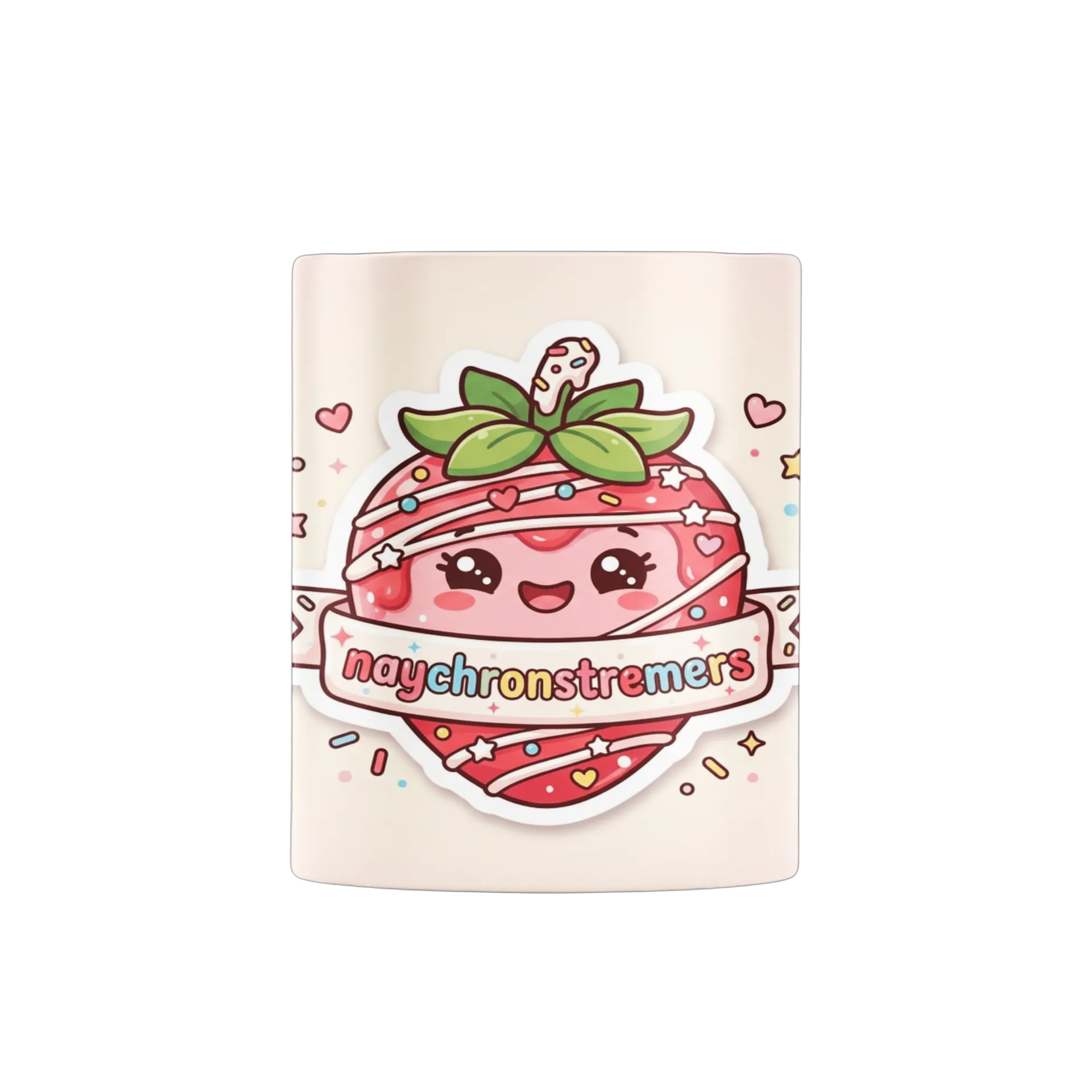Caneca Morango Cartoon Logotipo Haychronstreamer's 325ml - Imagem 1