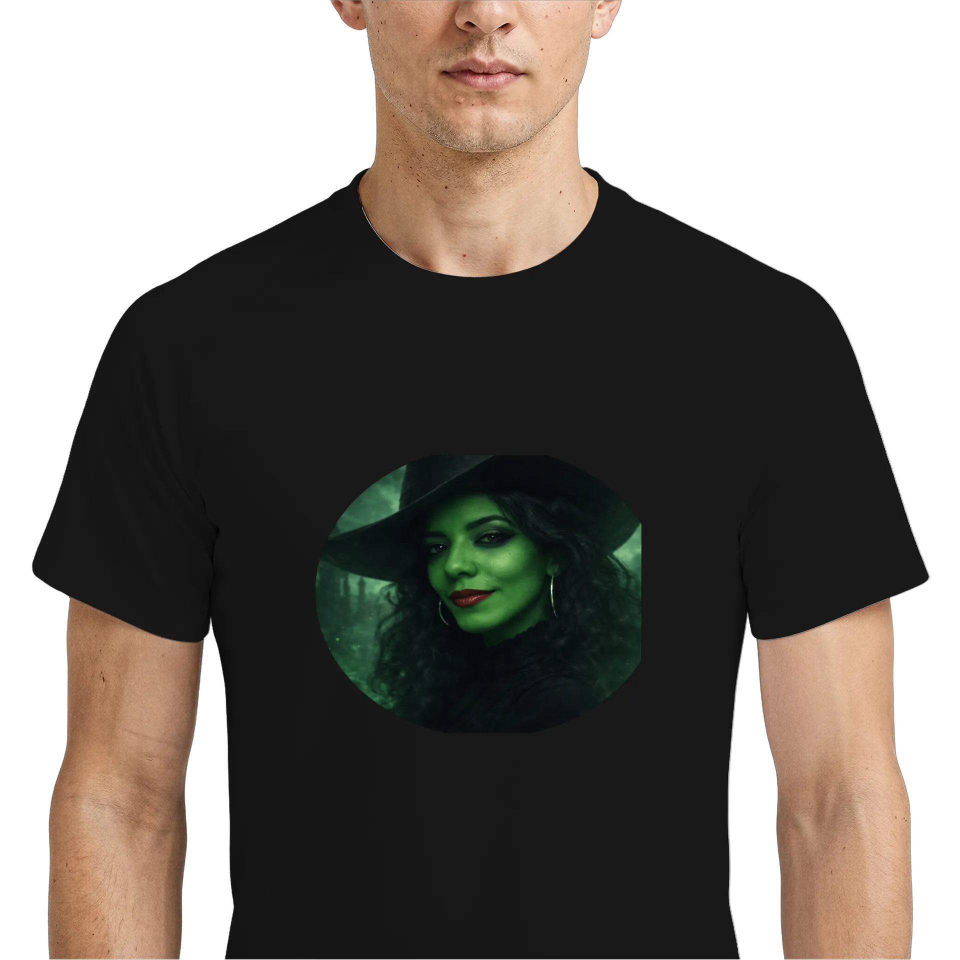 Camiseta Dry Fit Bruxa Verde 100% Polyester - Imagem 4