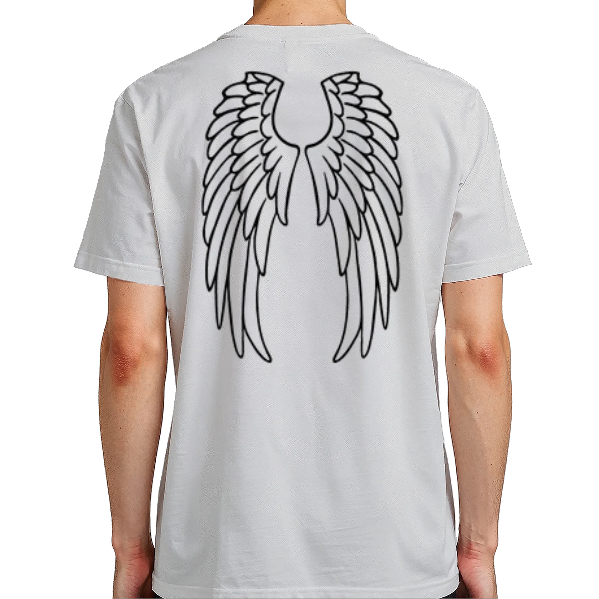 Camiseta Estampa Asas Pretas 100% Algodão - Imagem 7