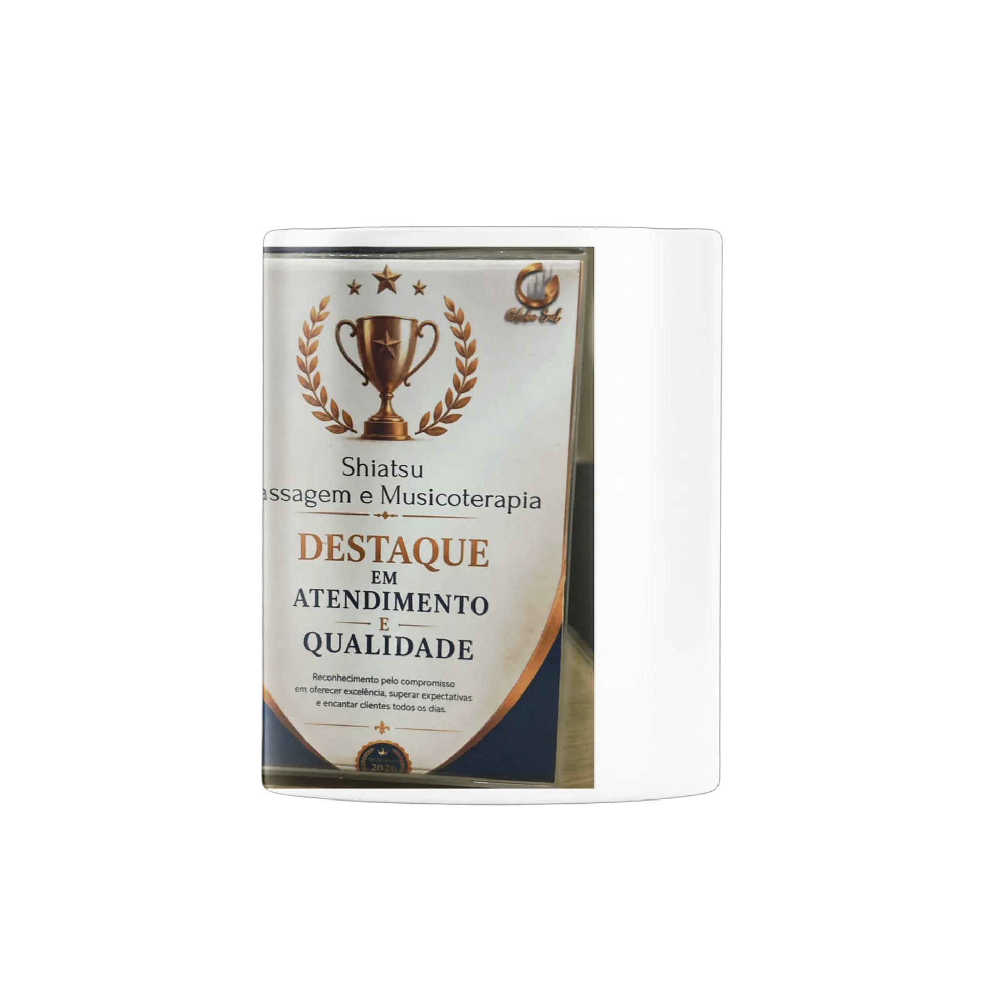 Caneca Porcelana Destaque em Atendimento e Qualidade 325ml - Imagem 3