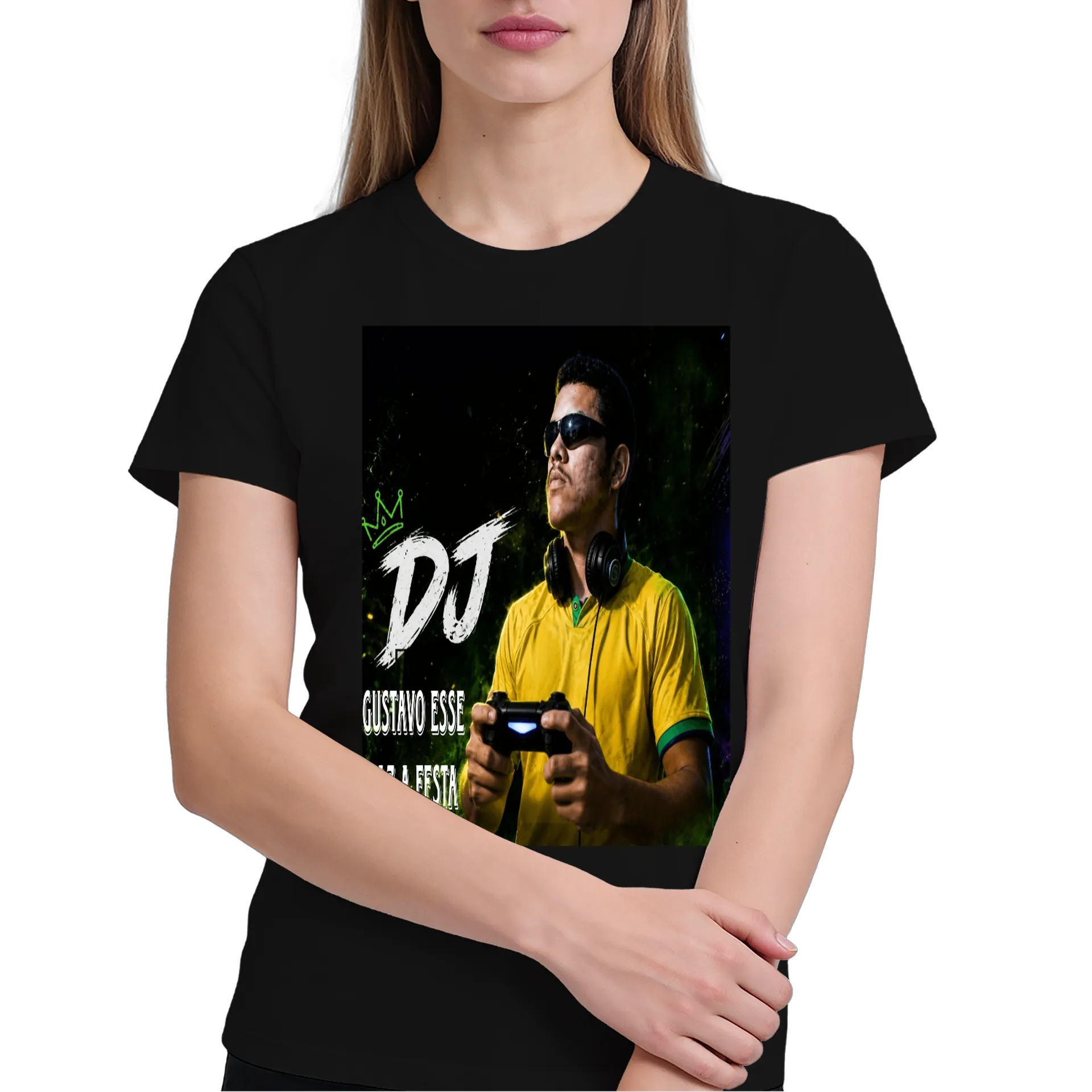 Camiseta personalizada de DJ Gustavo Esse Faz a Festa Store 🛍️ — imagem 3 de 6