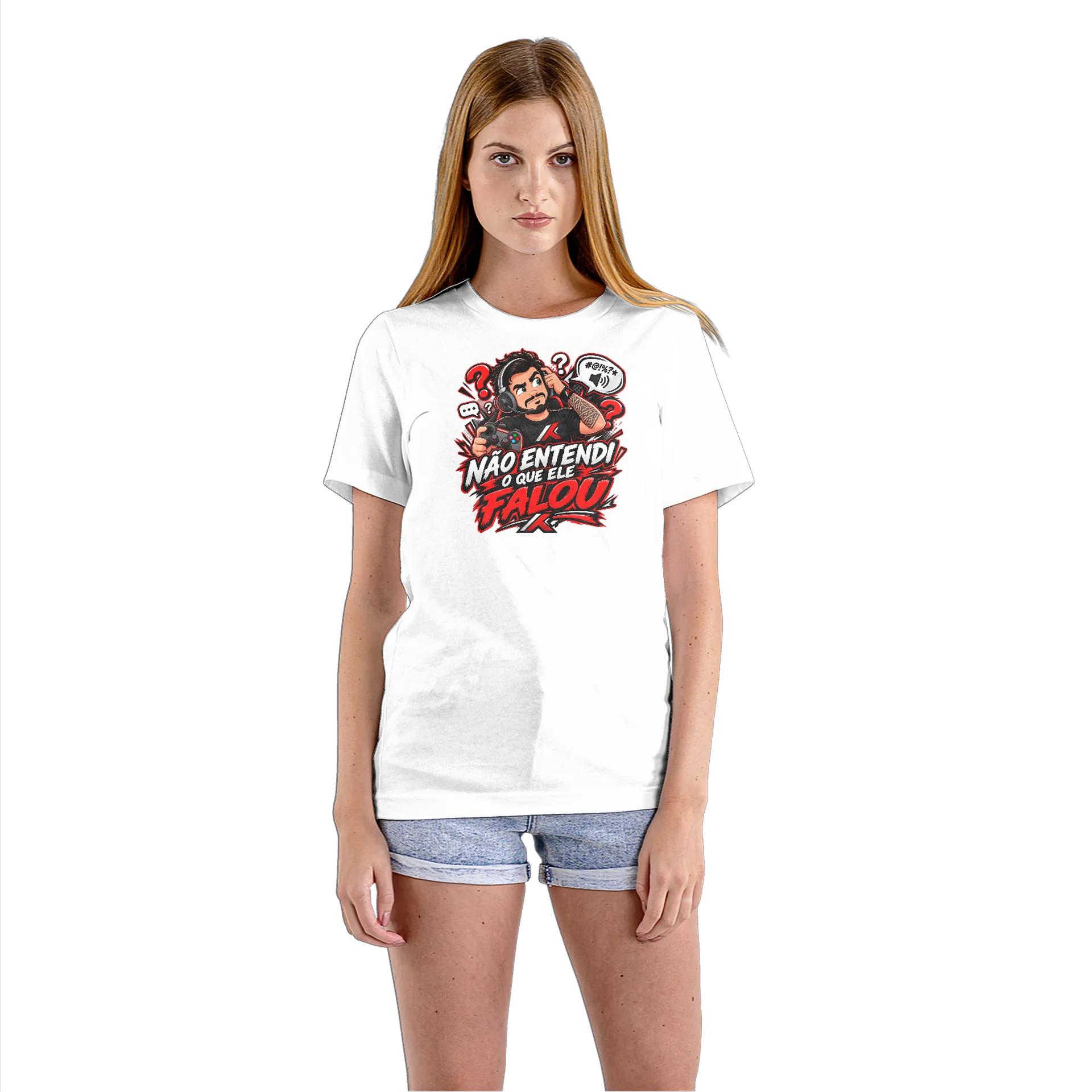 Camiseta Babylook Não entendi o que ele falou100% - Imagem 3