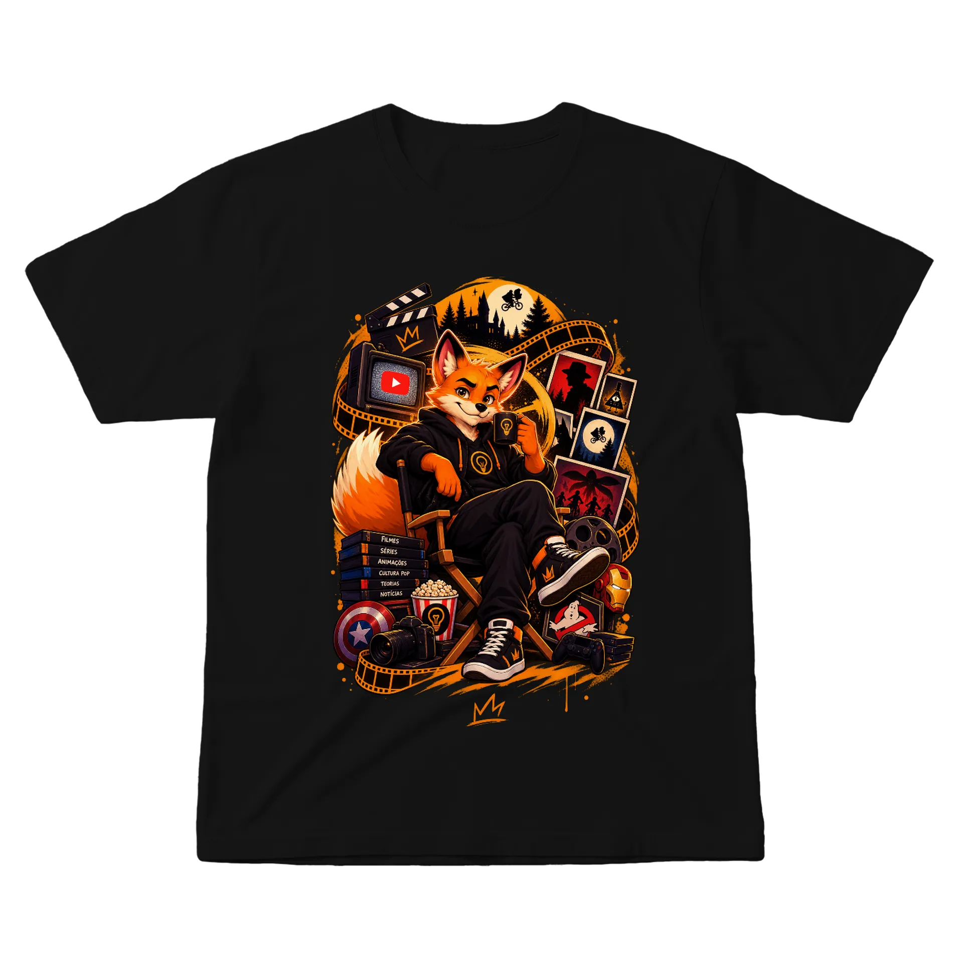 Camiseta Raposa Foxy Luz 100% Algodão - Imagem 1