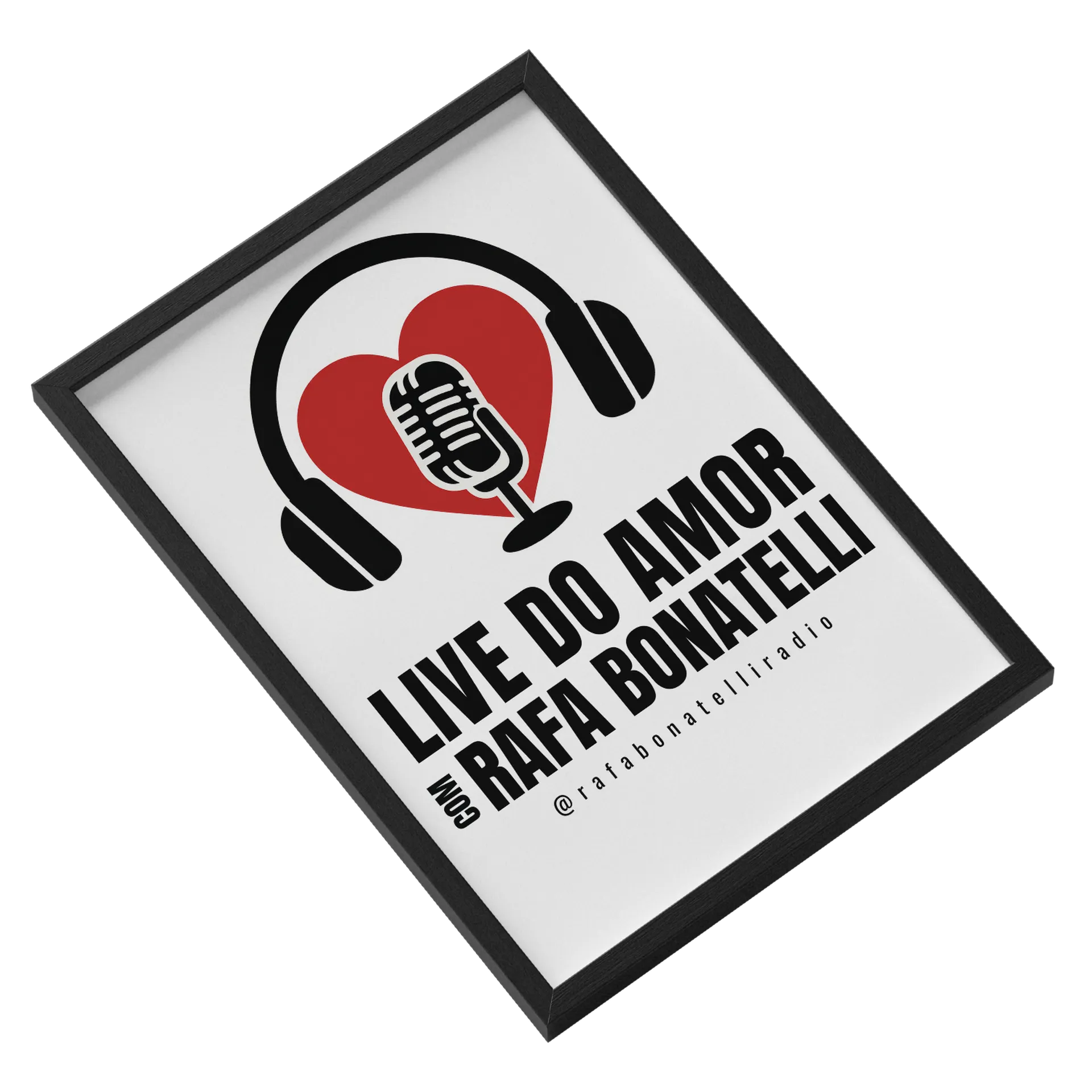 Quadro Live do Amor A3 MDF e Vidro - Imagem 2